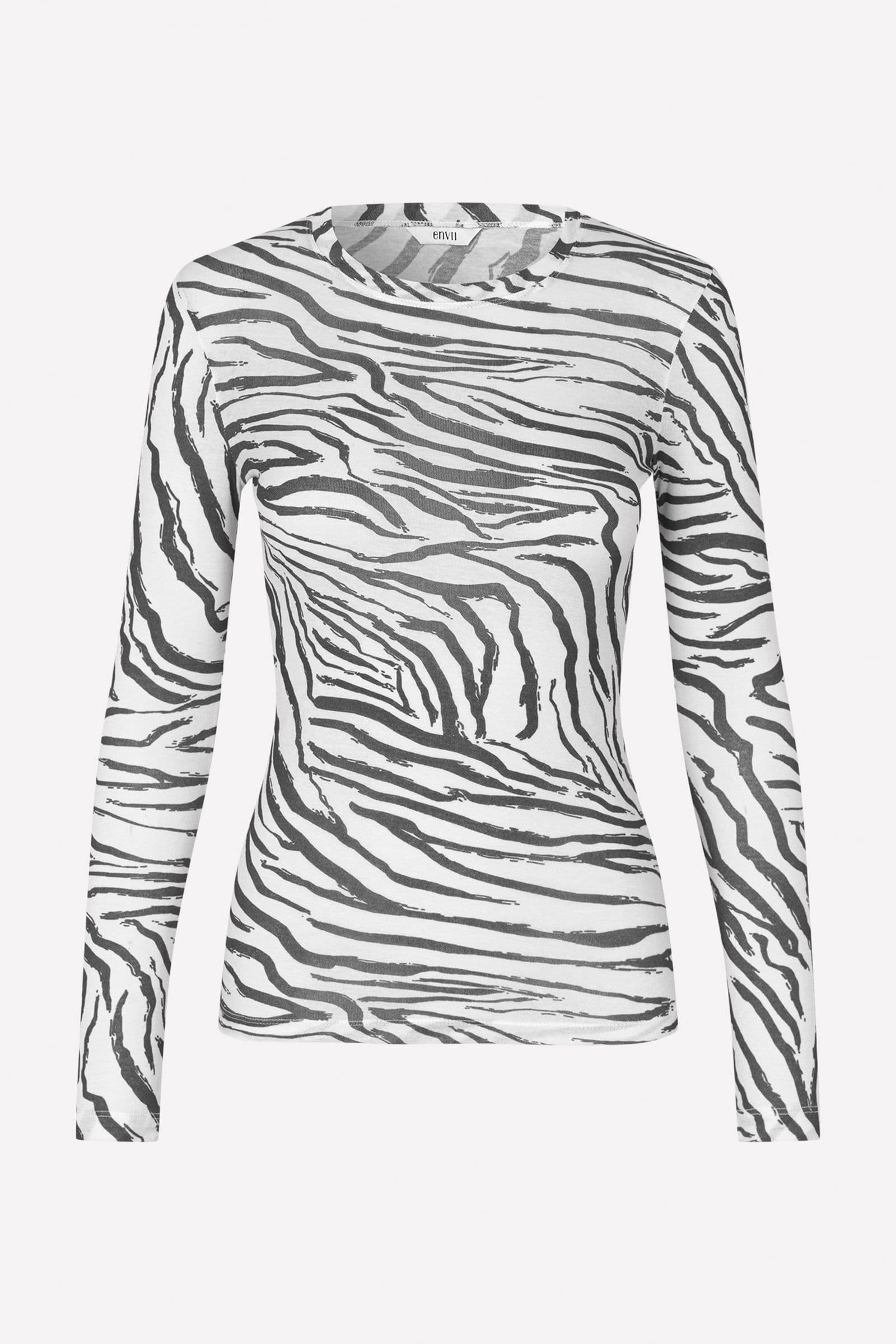 ENVELDA LS TEE AOP 5328 Washed Zebra