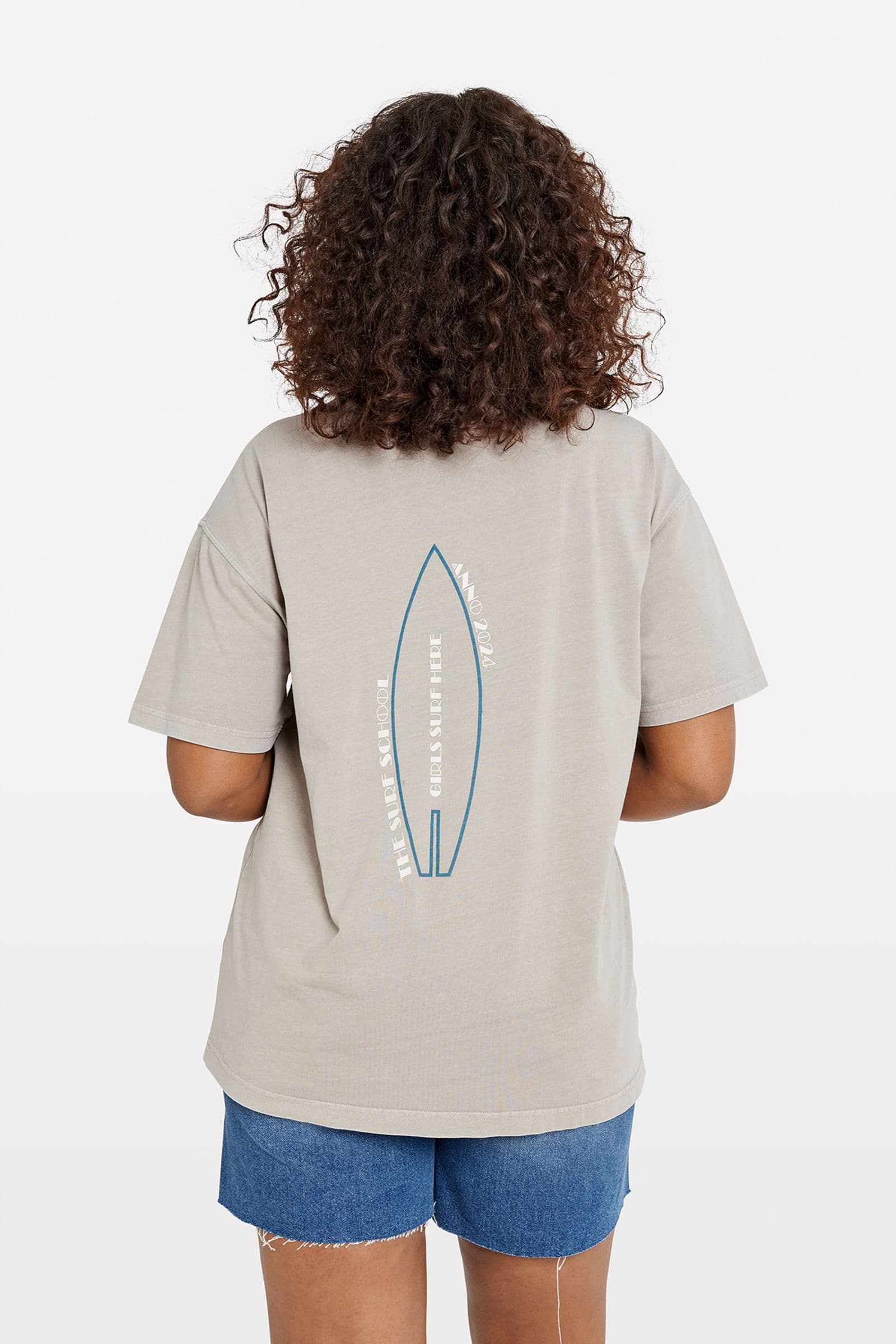 ENKULLA SS TEE PRINT WASH 5310 Girls Surf Here