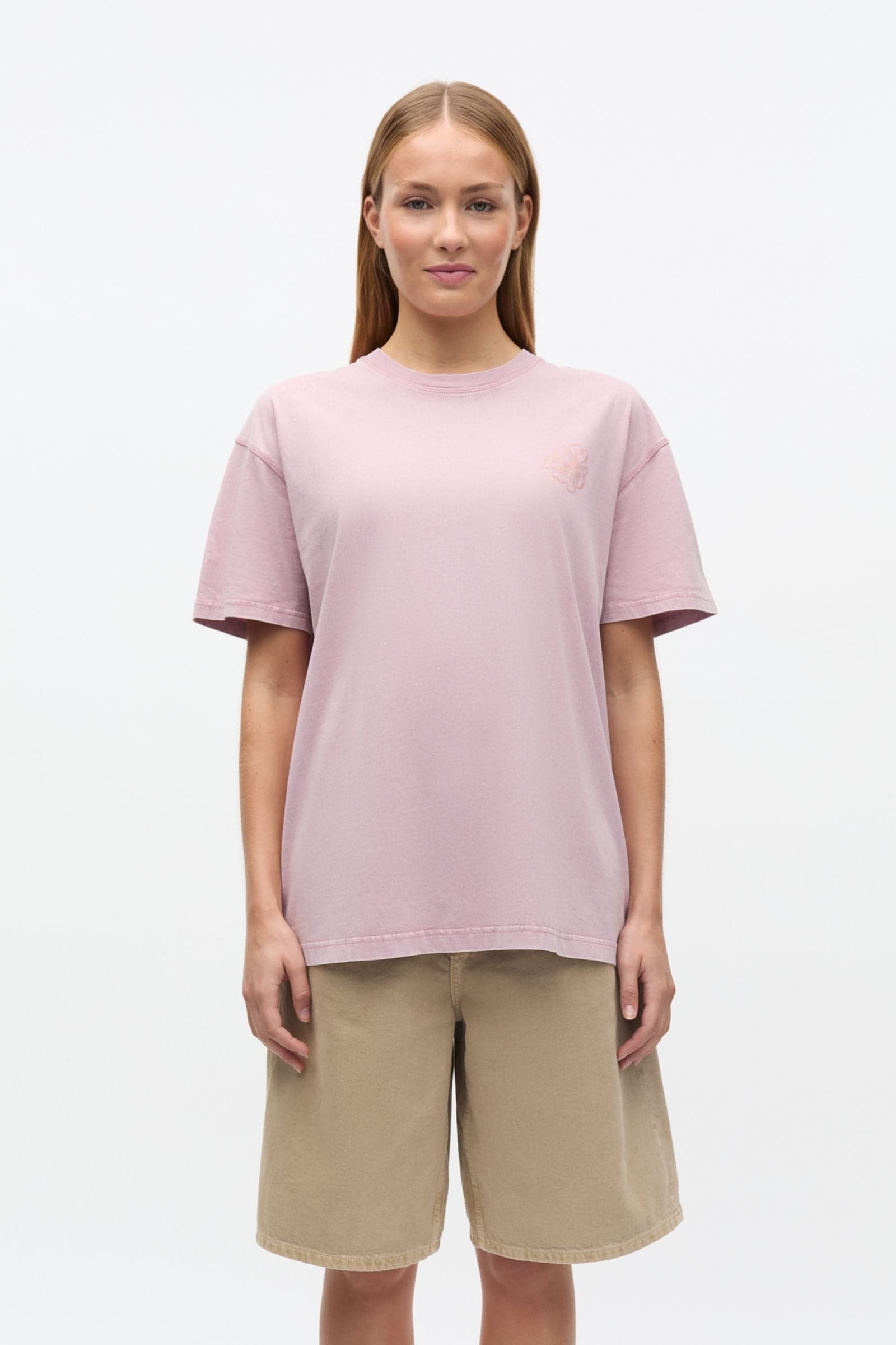 ENKULLA SS TEE PRINT WASH 5310 Lilas Flower