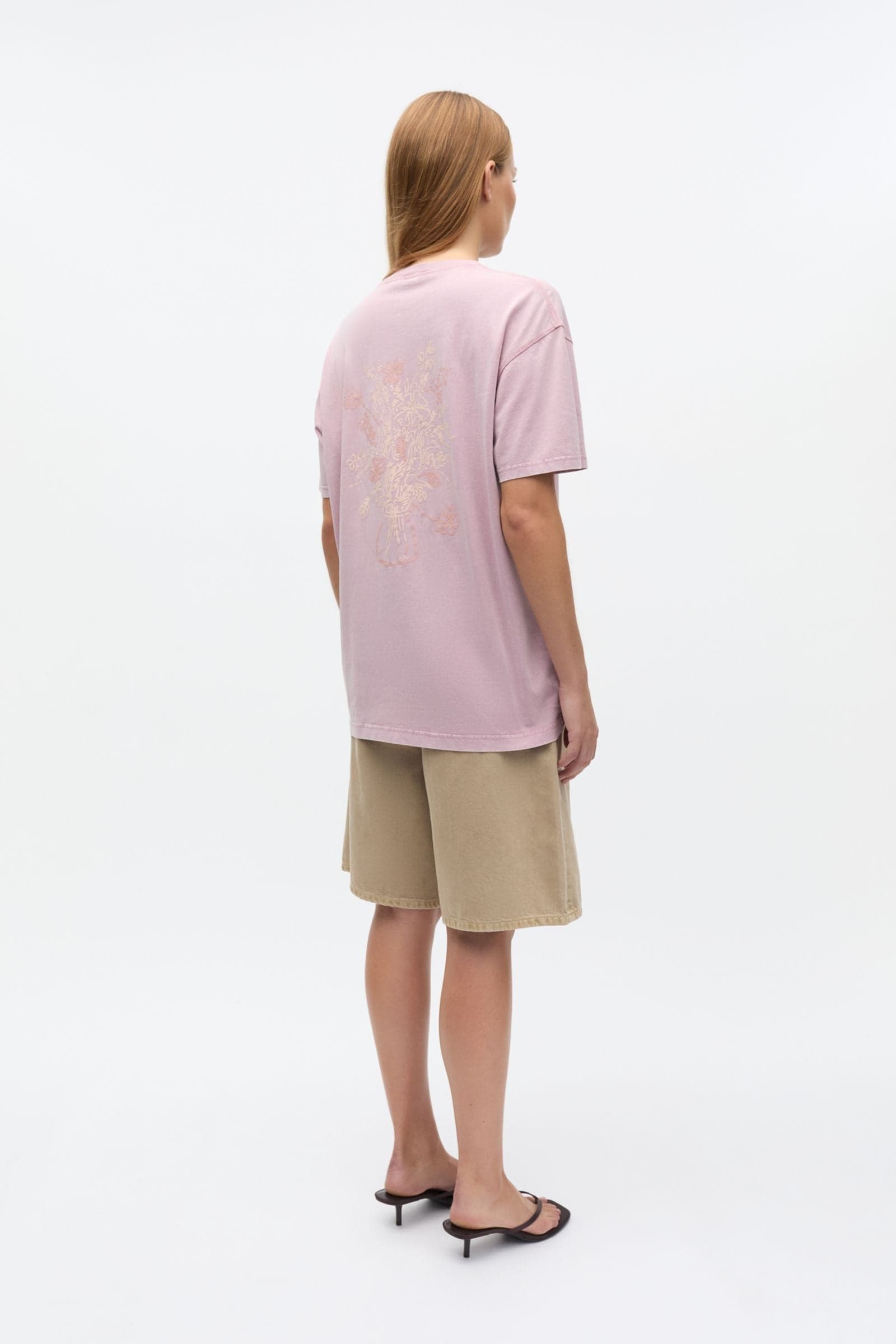 ENKULLA SS TEE PRINT WASH 5310 Lilas Flower