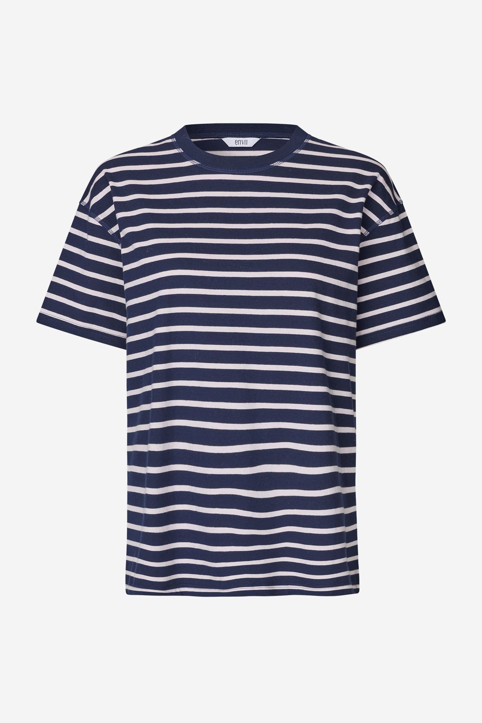 ENKULLA SS STRIPE 5310 Navy Fog Stripe
