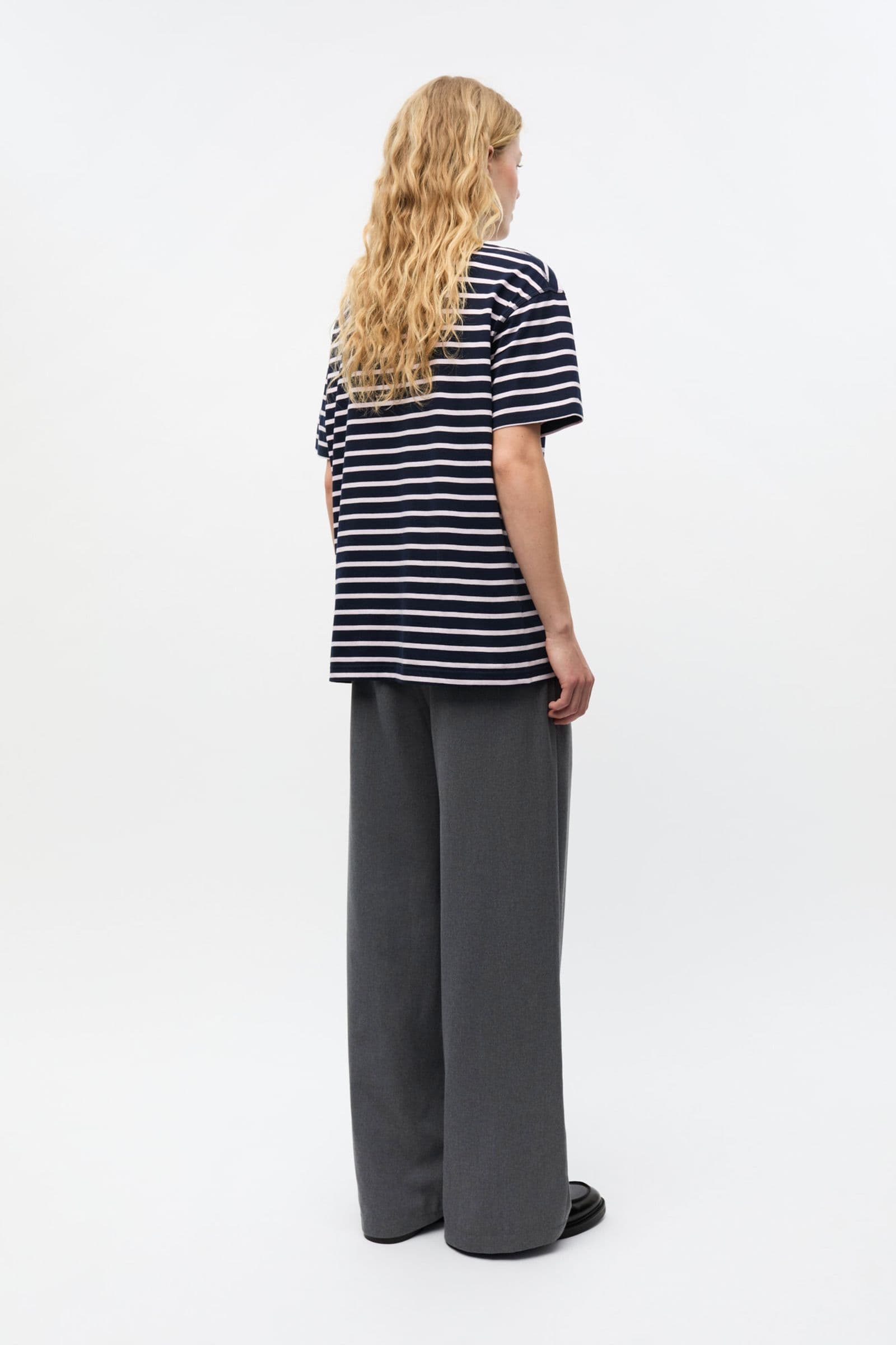 ENKULLA SS STRIPE 5310 Navy Fog Stripe