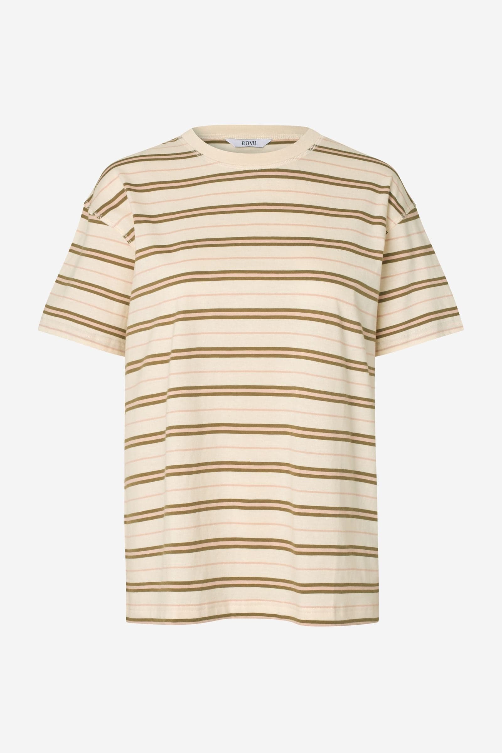 ENKULLA SS STRIPE 5310 Rose Cream Stripe