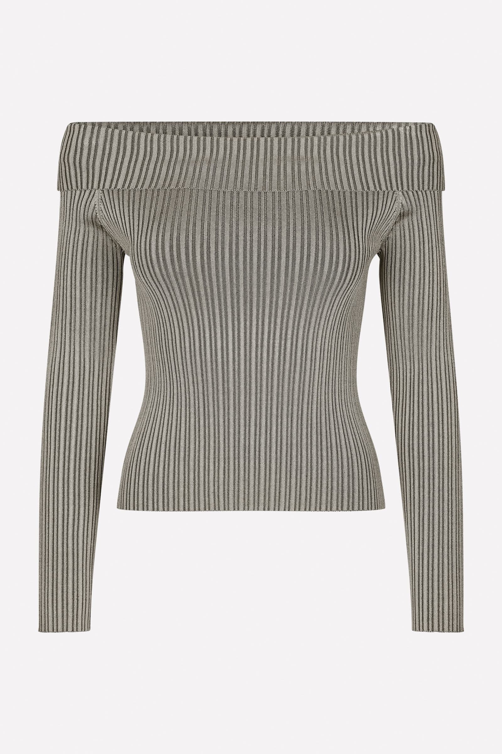 ENCEDAR OS LS KNIT 7083 Grey Silver