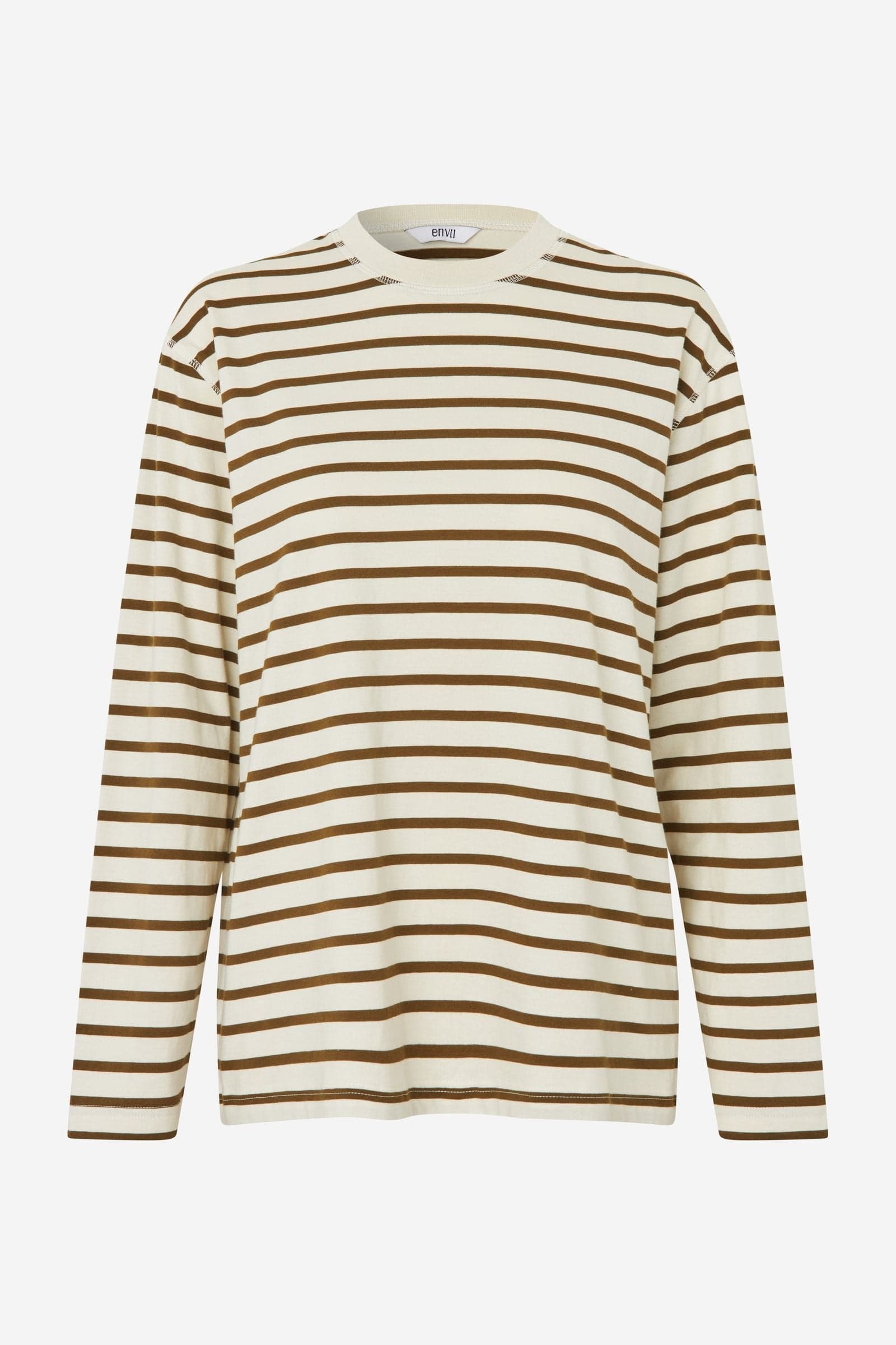 ENKULLA LS STRIPE 5310 Olive Birch Stripe