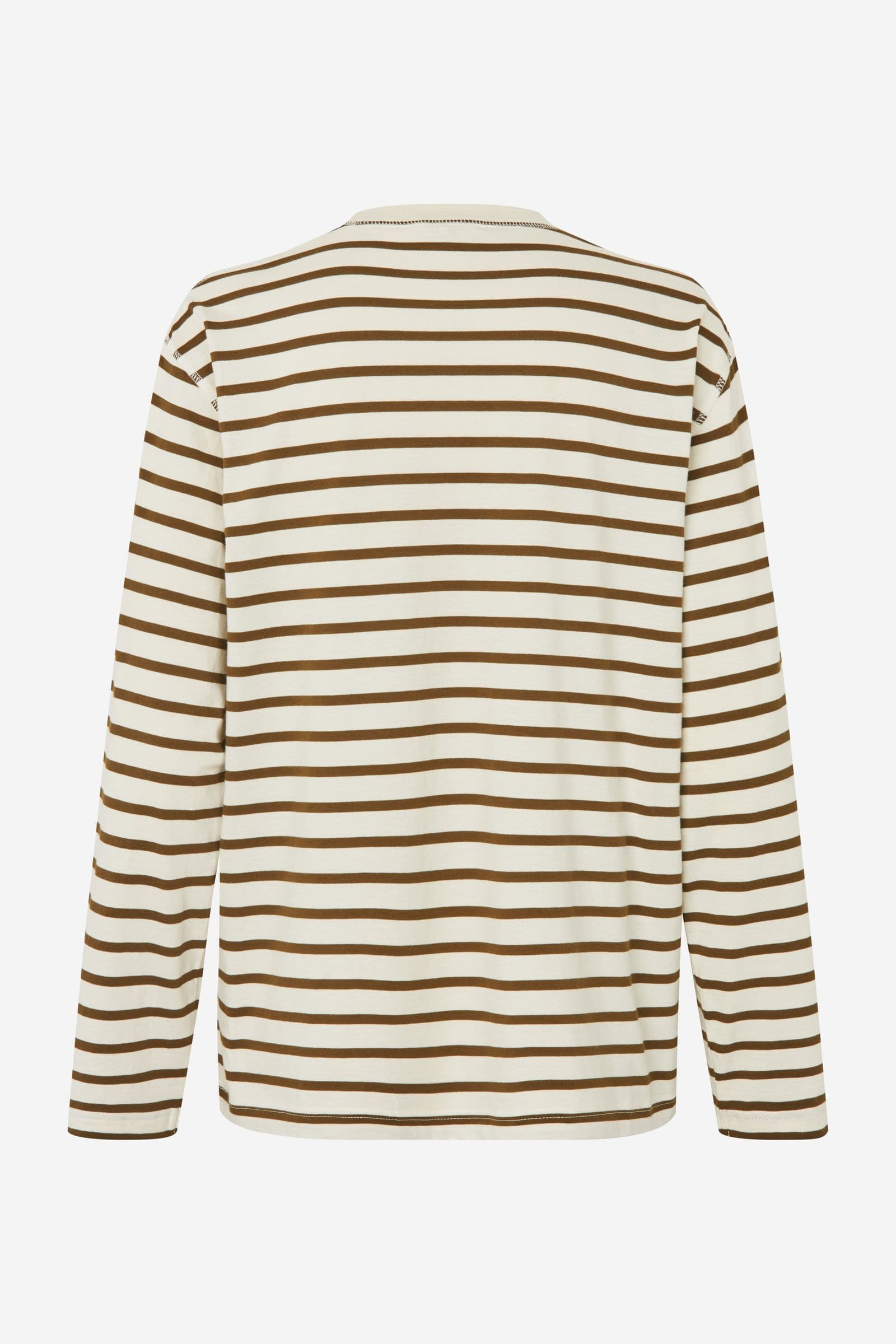 ENKULLA LS STRIPE 5310 Olive Birch Stripe