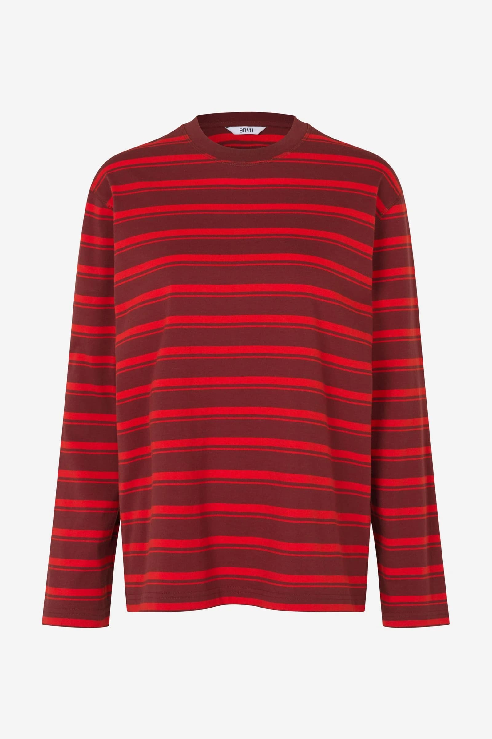 ENKULLA LS STRIPE 5310 Maroon Fiery Red Stripe