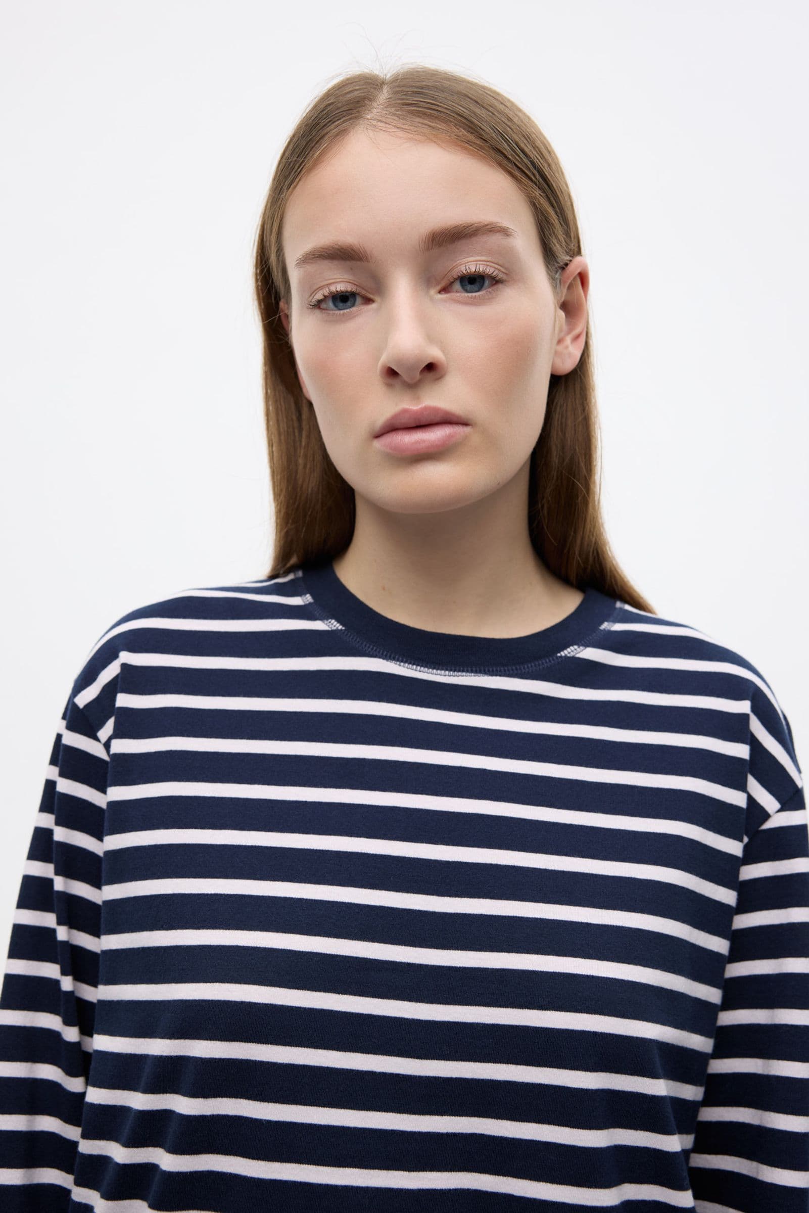ENKULLA LS STRIPE 5310 Navy Fog Stripe