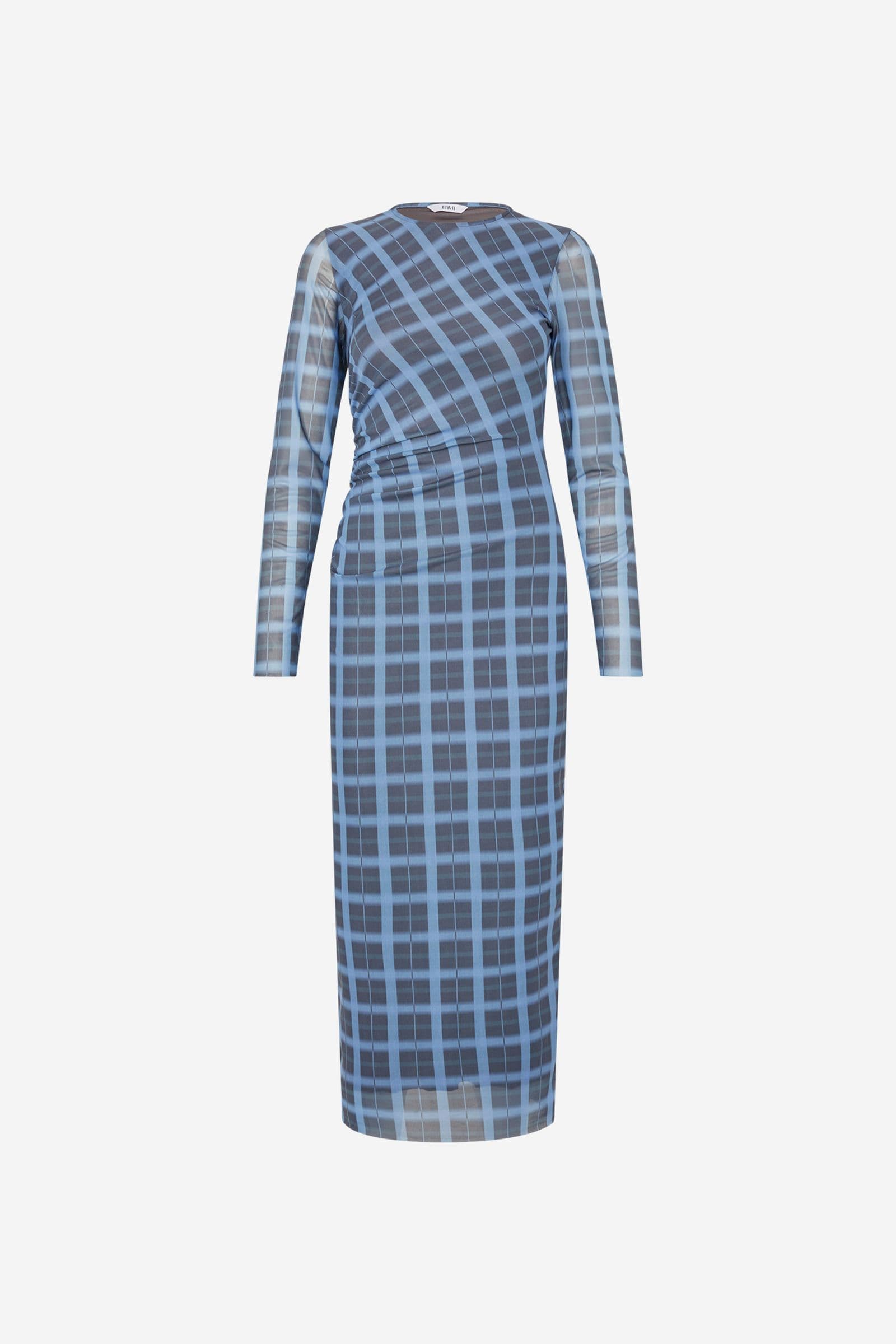 ENLOMOND LS DRESS AOP 7042 Blurred Olive