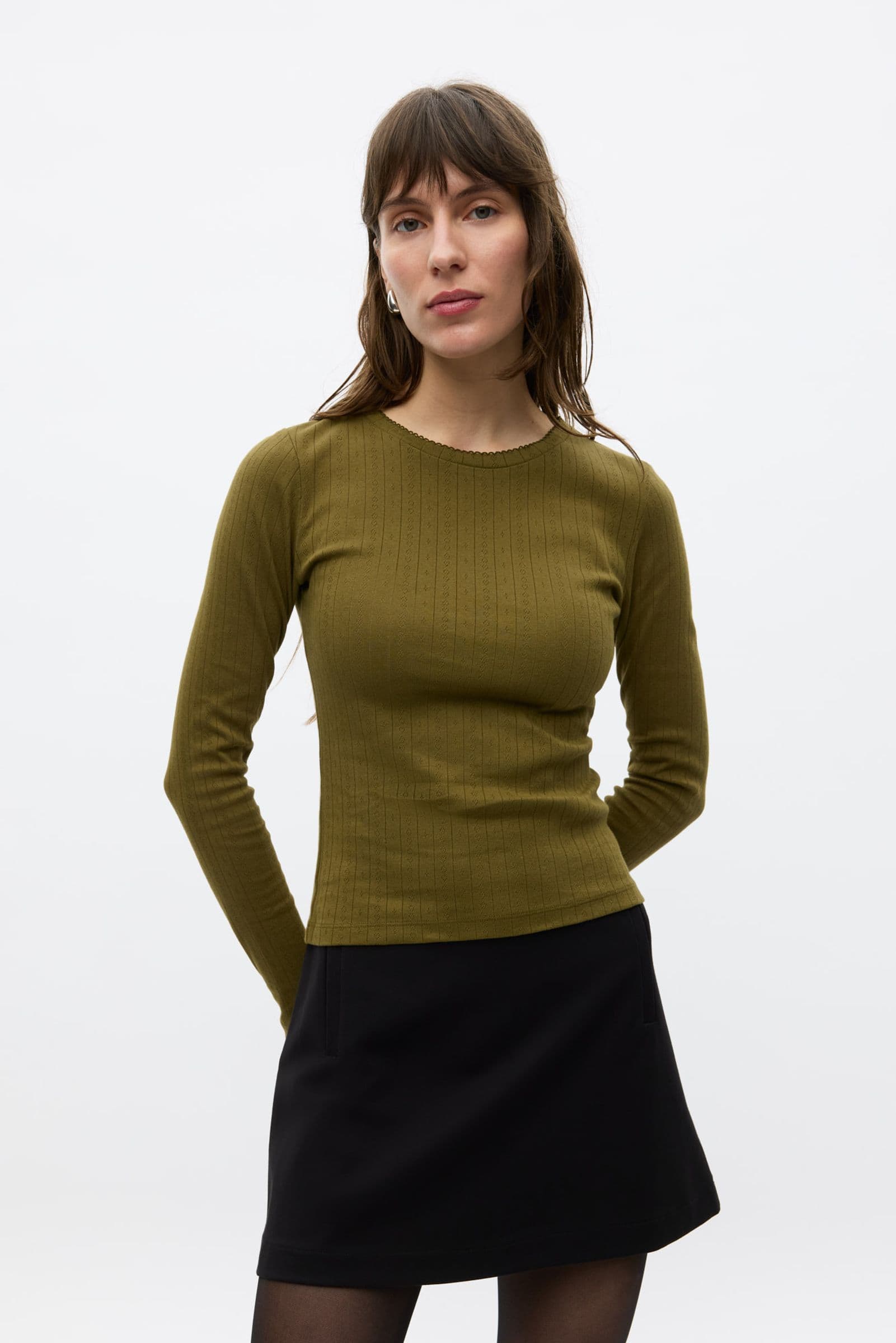 ENVOLVI LS TEE 7090 Dark Olive