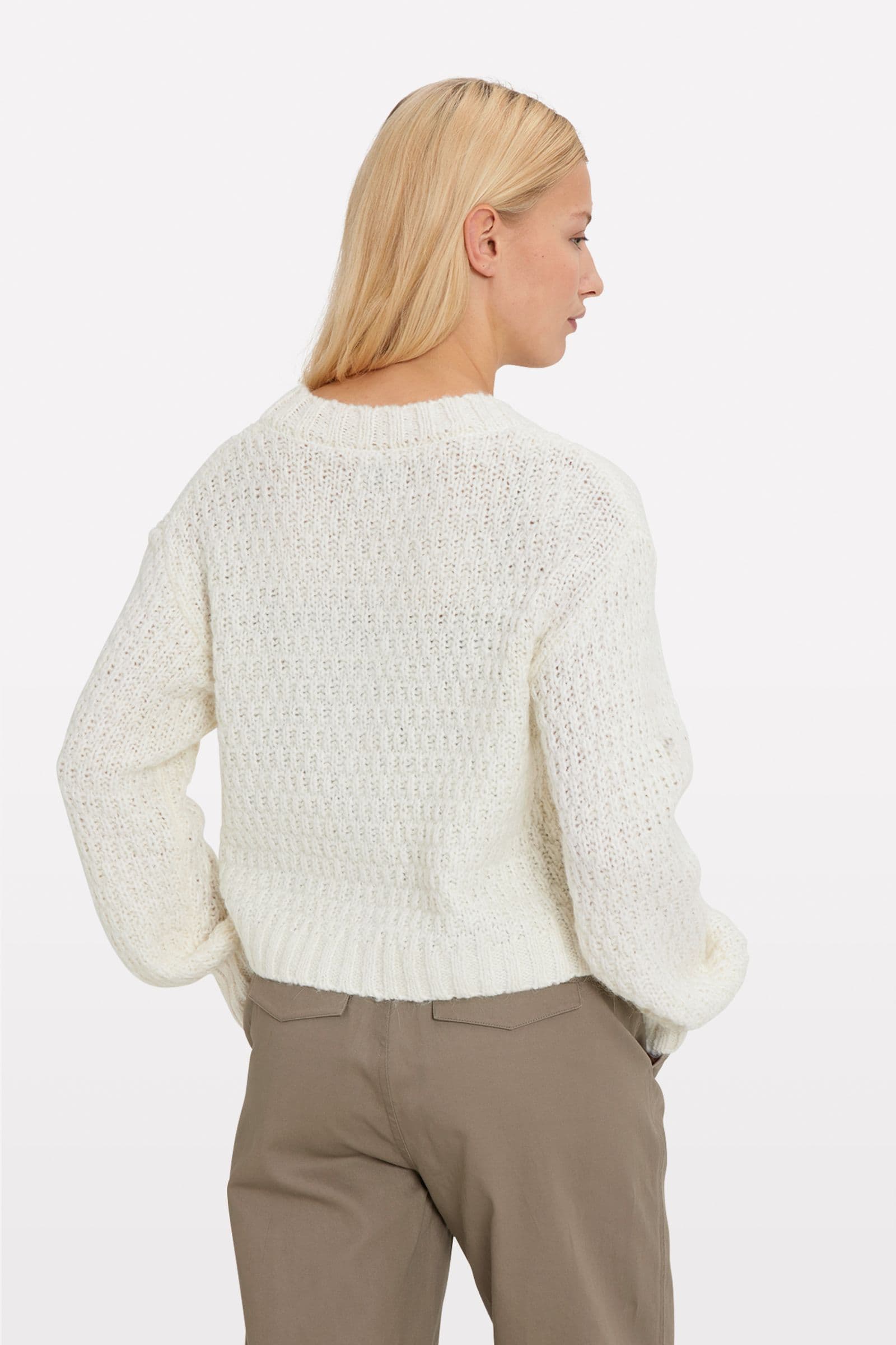 ENBUCKTHORN LS CARDIGAN 7144 GARDENIA MEL