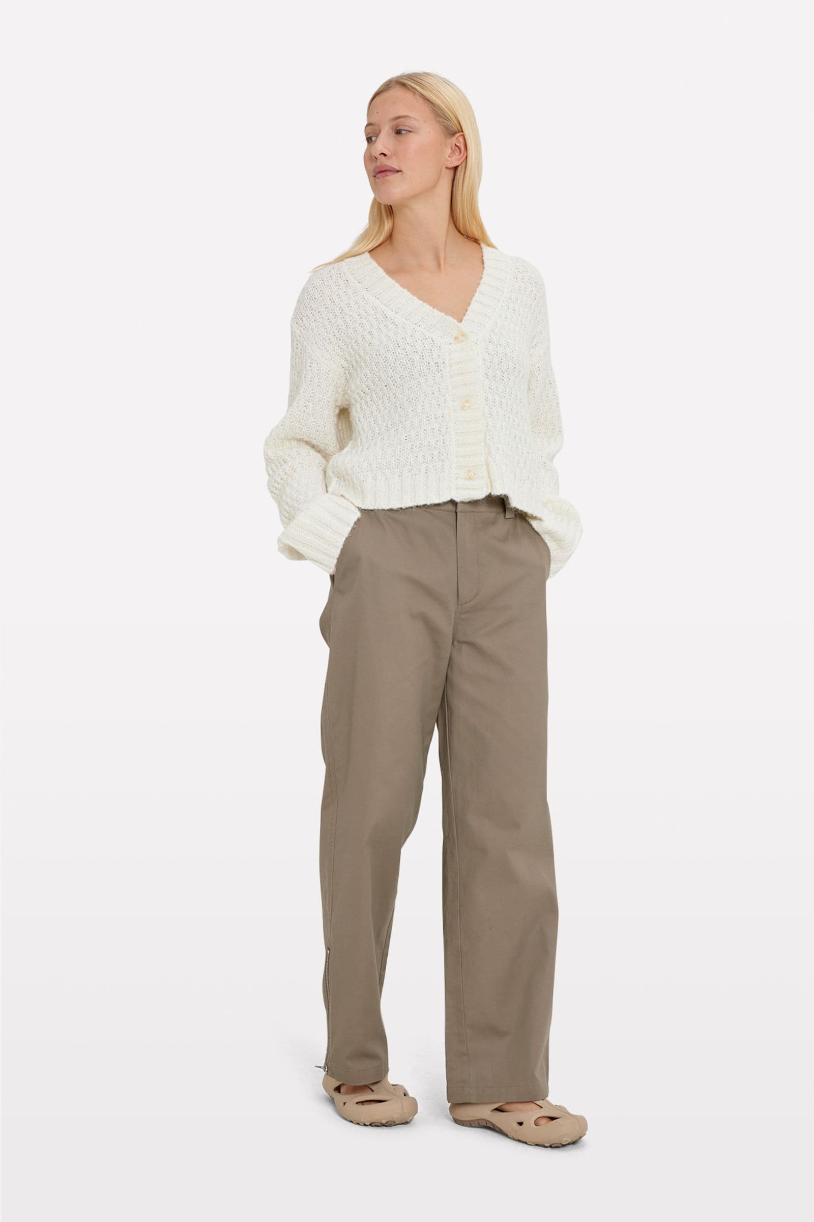 ENBUCKTHORN LS CARDIGAN 7144 GARDENIA MEL