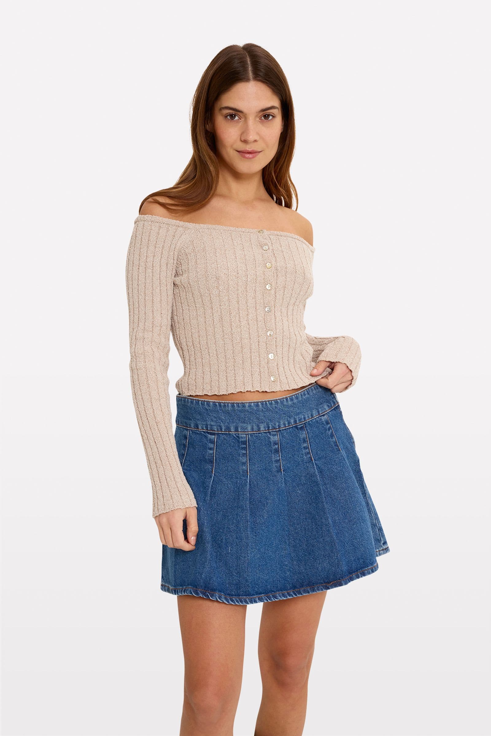 ENSERVE OS LS KNIT 7123 Oatmeal