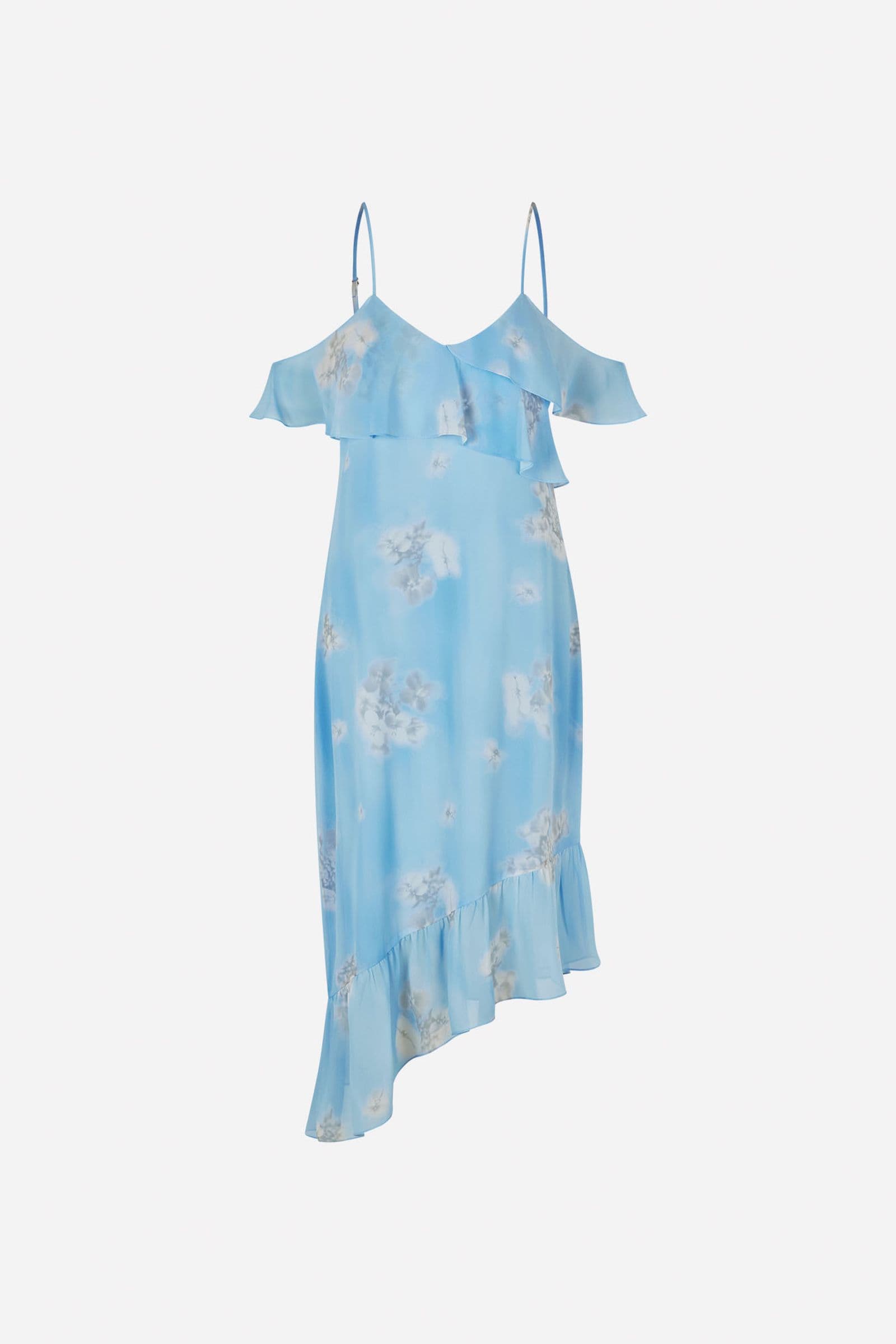 ENJUMP SL MIDI DRESS AOP 7126 SKY FLOWER