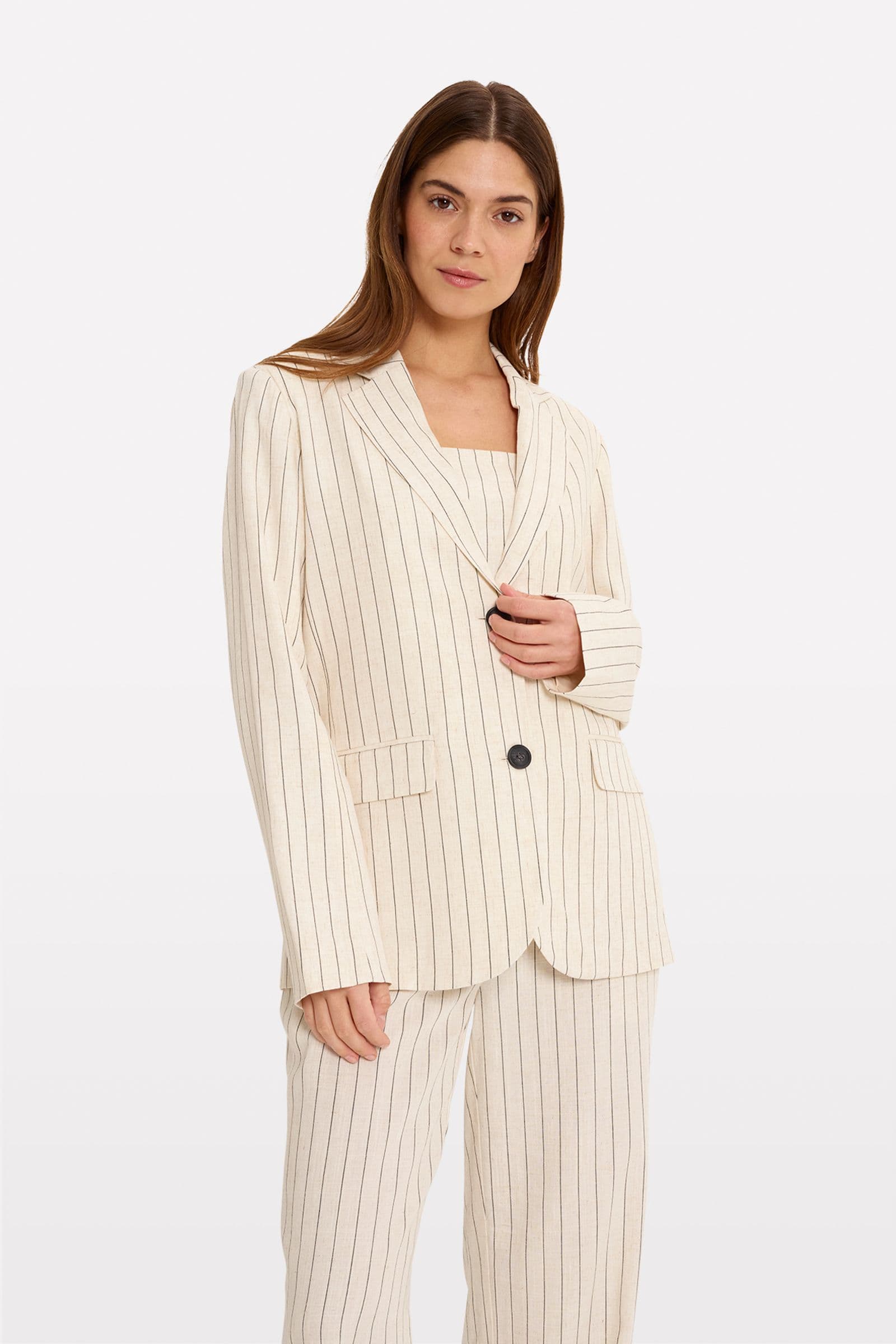 ENHORSE BLAZER 7137 Oatmeal/black stripe