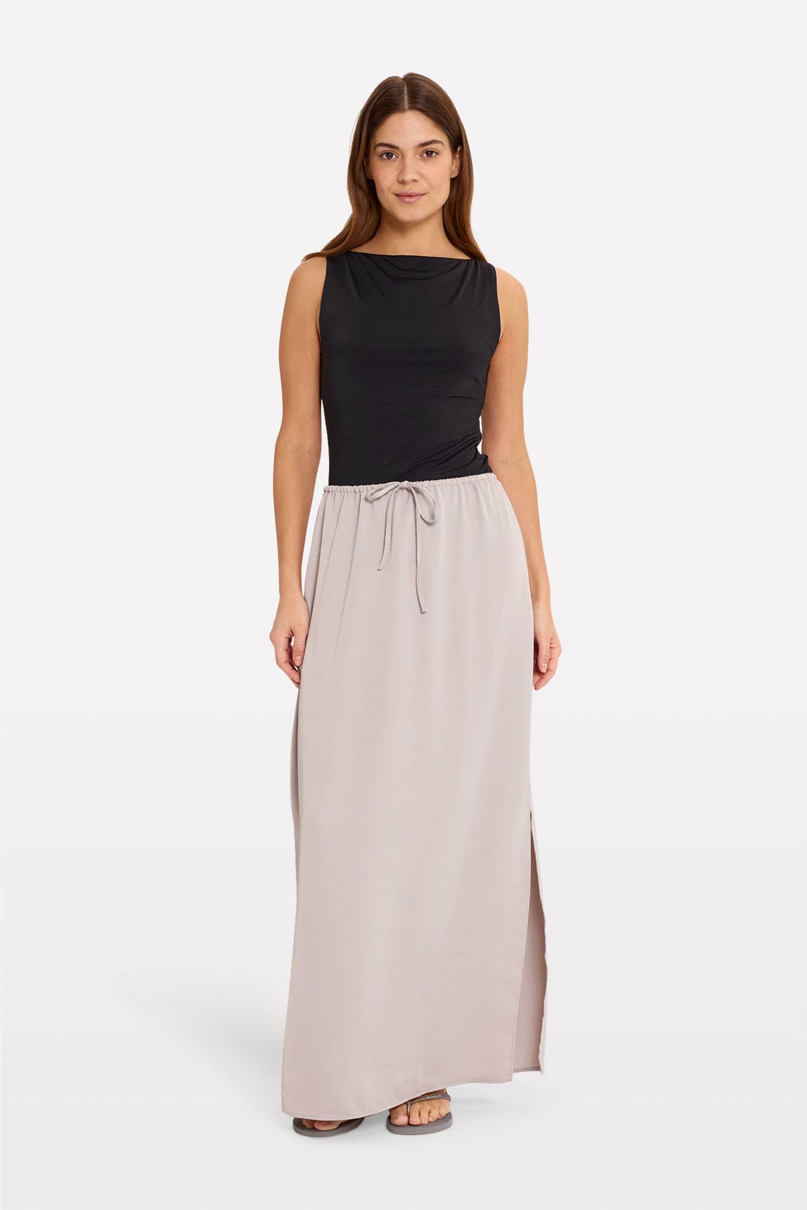 ENRALLY MAXI SKIRT 7151 Opal Gray