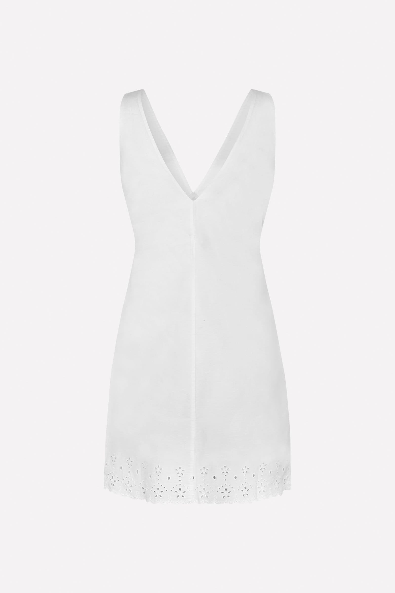 ENBUMP SL DRESS EMB 7145 WHITE