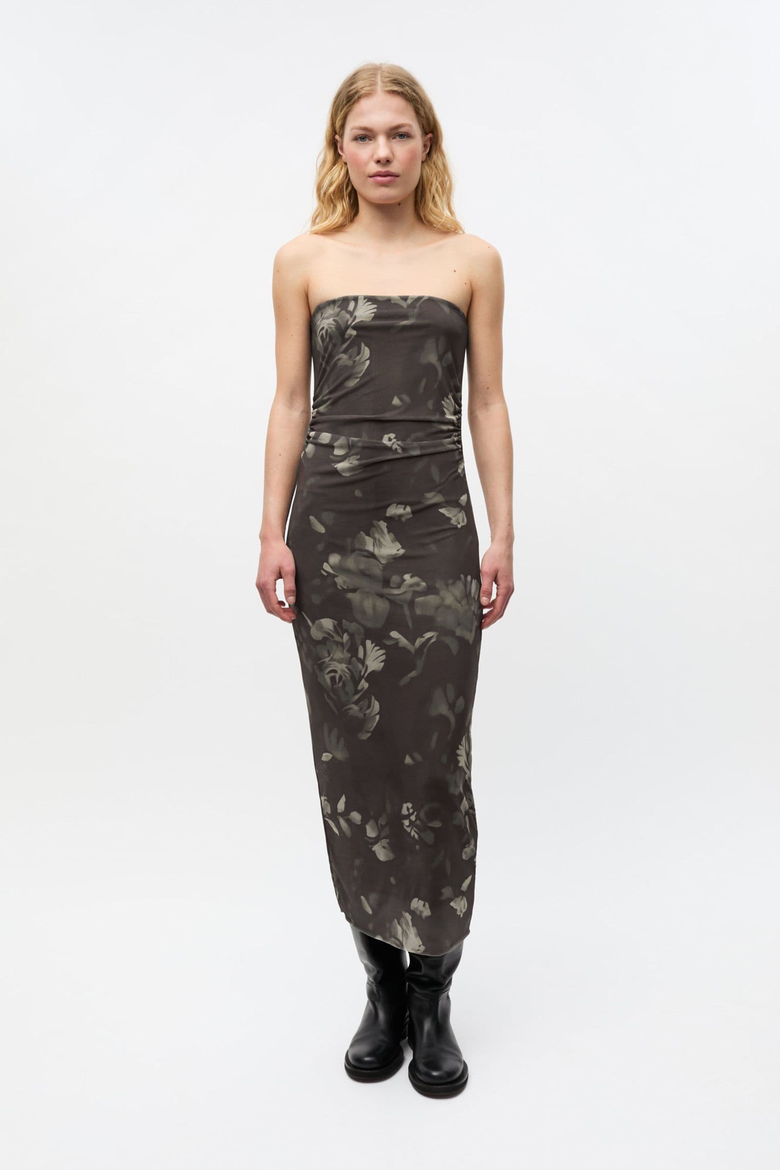 ENWILMA TUBE DRESS AOP 7042 Wren Garden