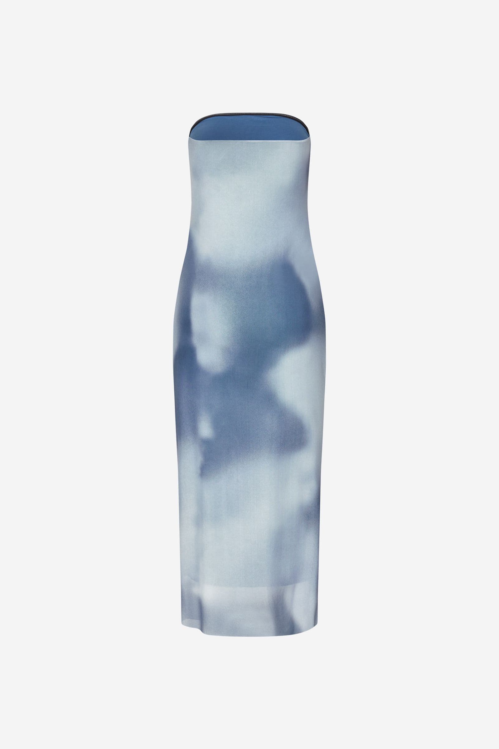 ENWILMA TUBE DRESS AOP 7042 DUSTY FOG