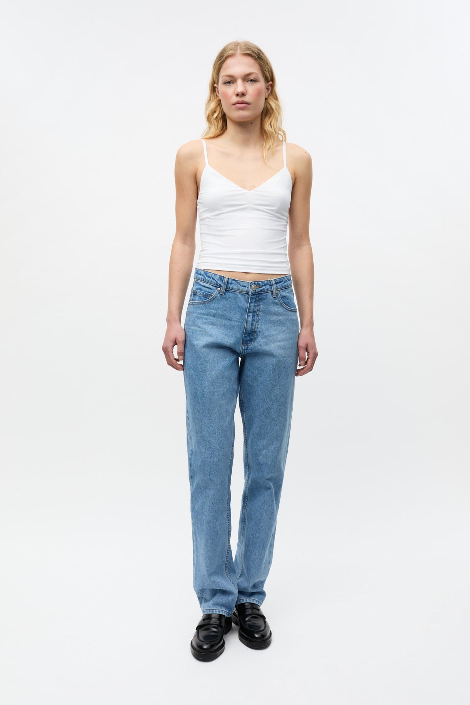 ENBREE STRAIGHT JEANS 6863 MID LIGHT BLUE