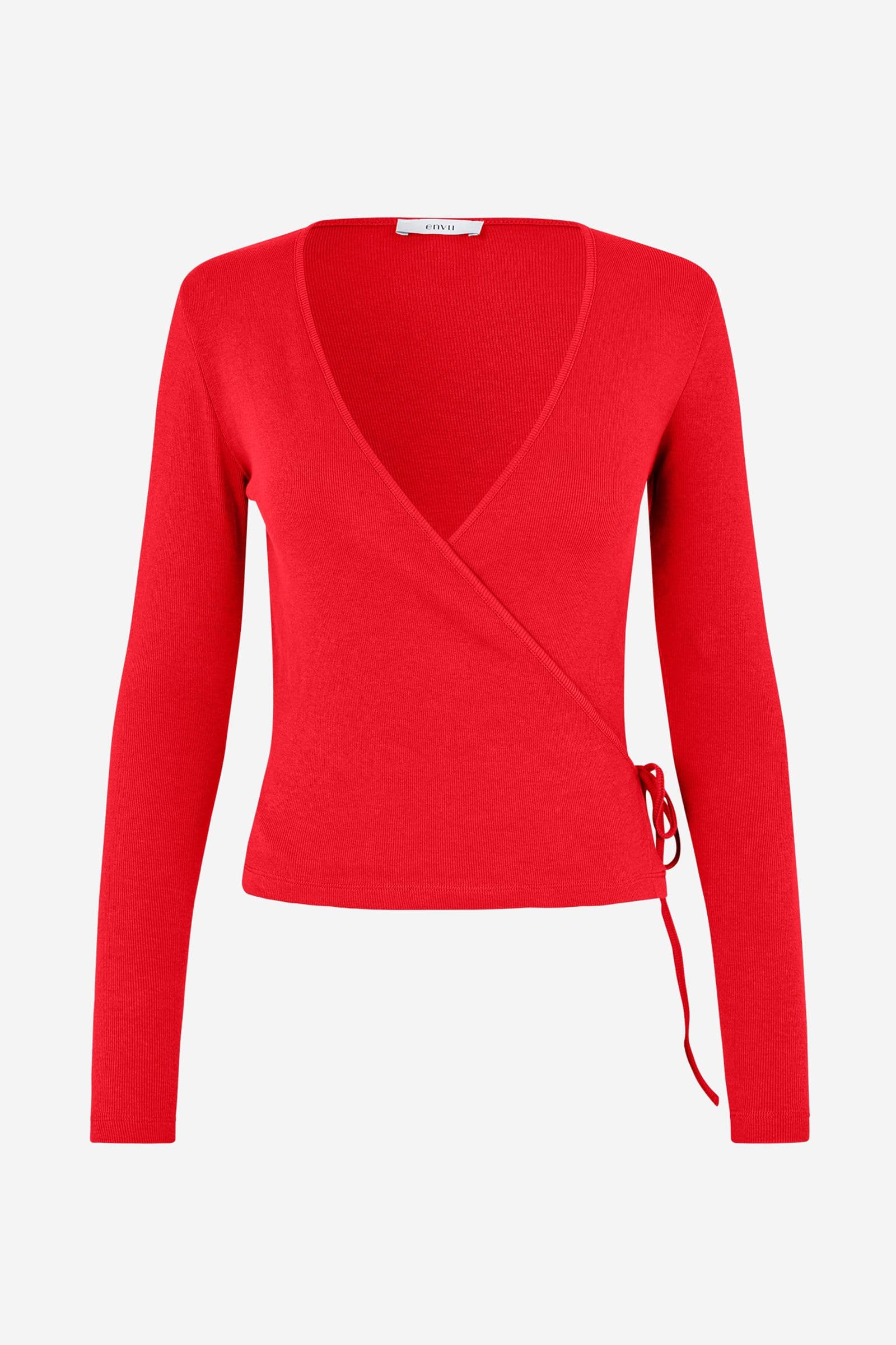 ENALLY LS V-N TEE 5314 HIGH RISK RED