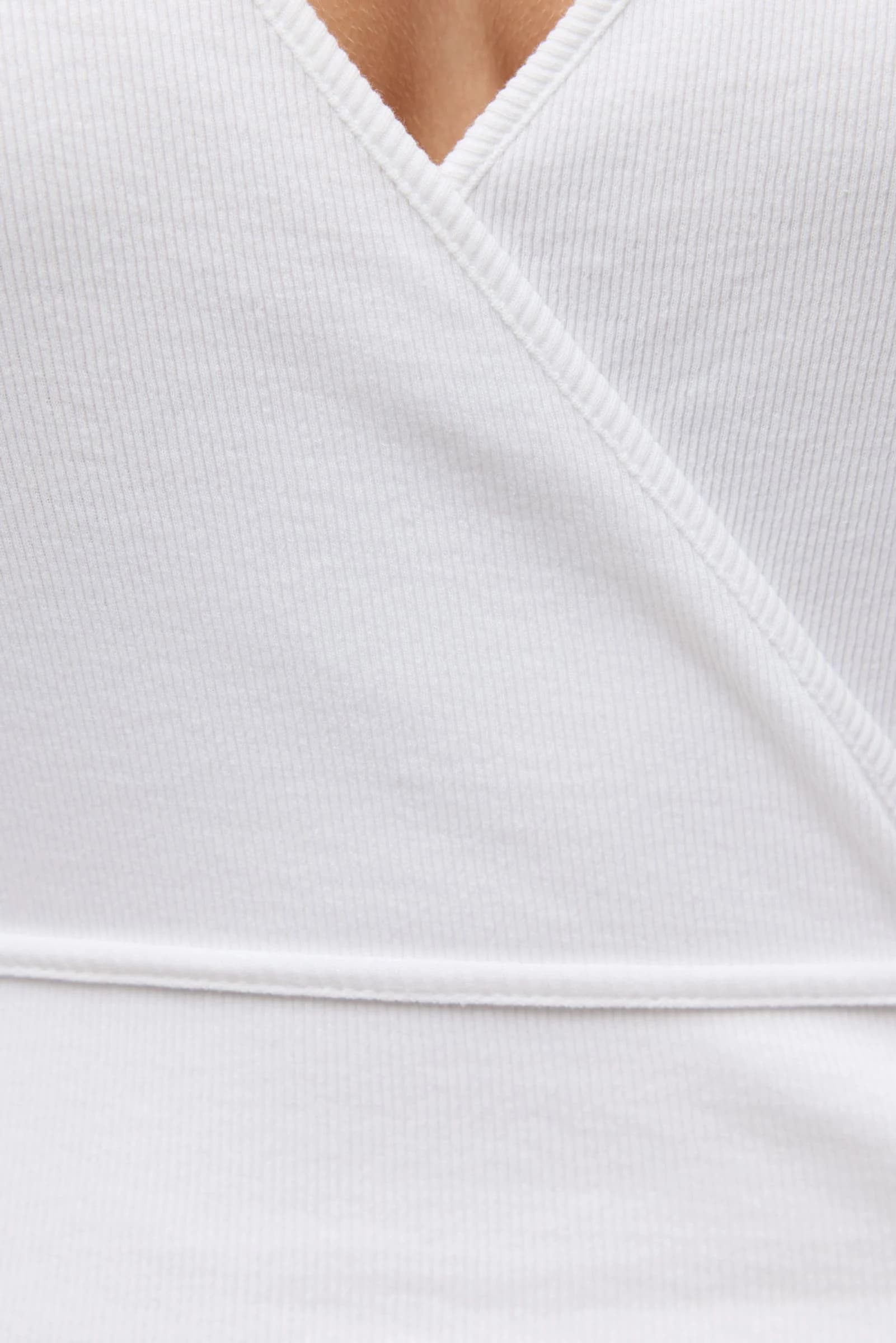 ENALLY LS V-N TEE 5314 Bright White