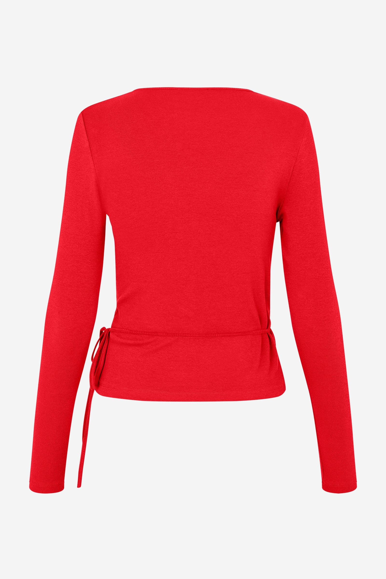 ENALLY LS V-N TEE 5314 HIGH RISK RED