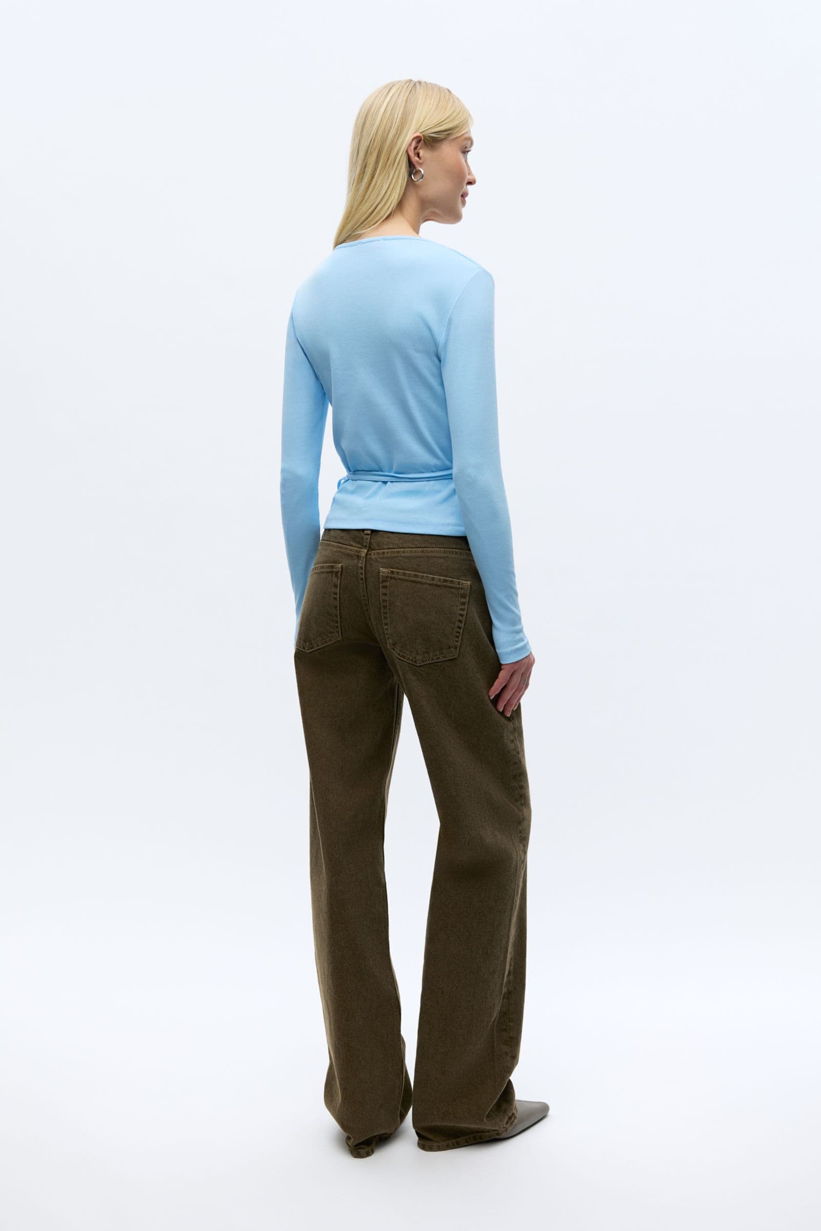 ENALLY LS V-N TEE 5314 Cool Blue