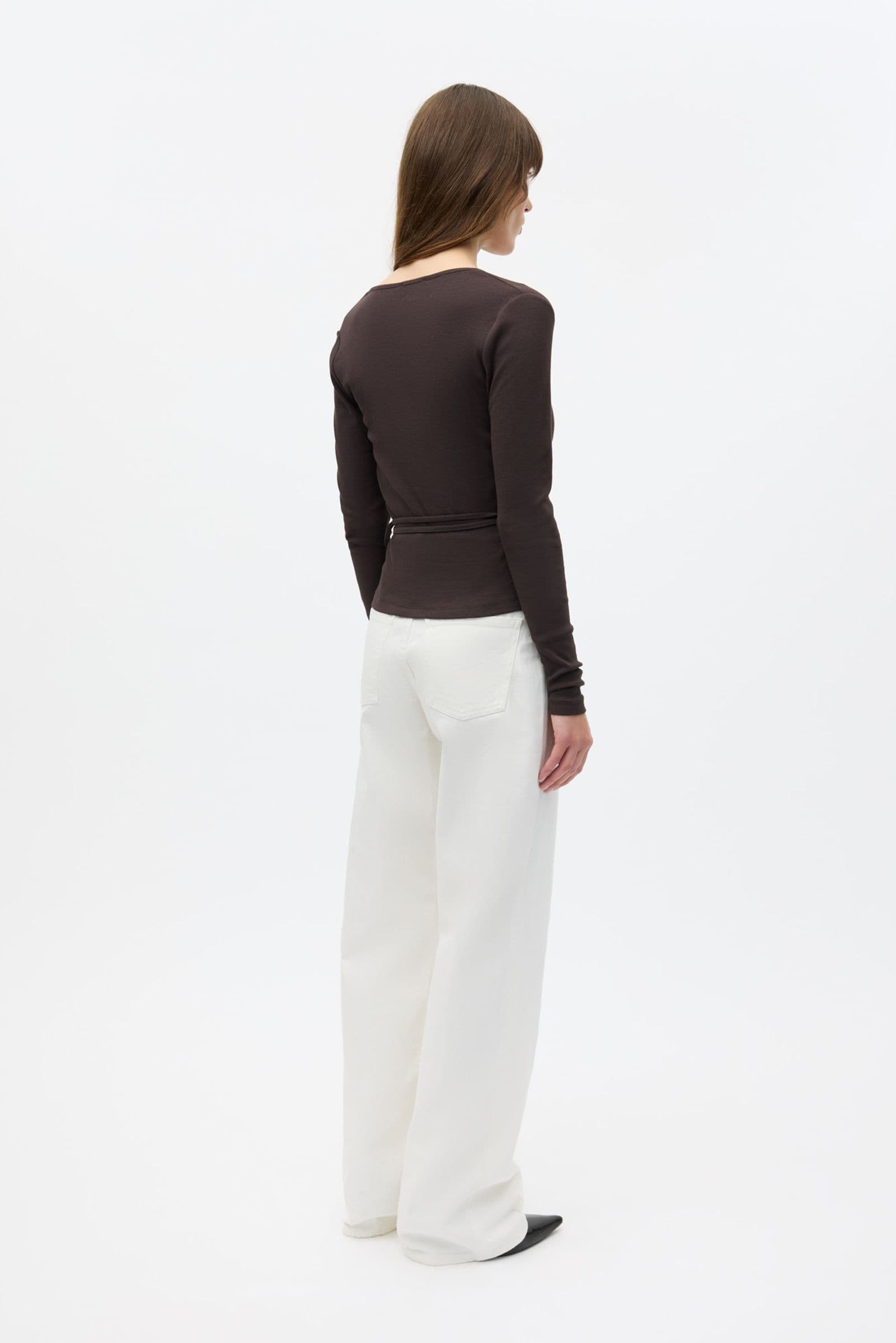 ENALLY LS V-N TEE 5314 Chocolate Torte