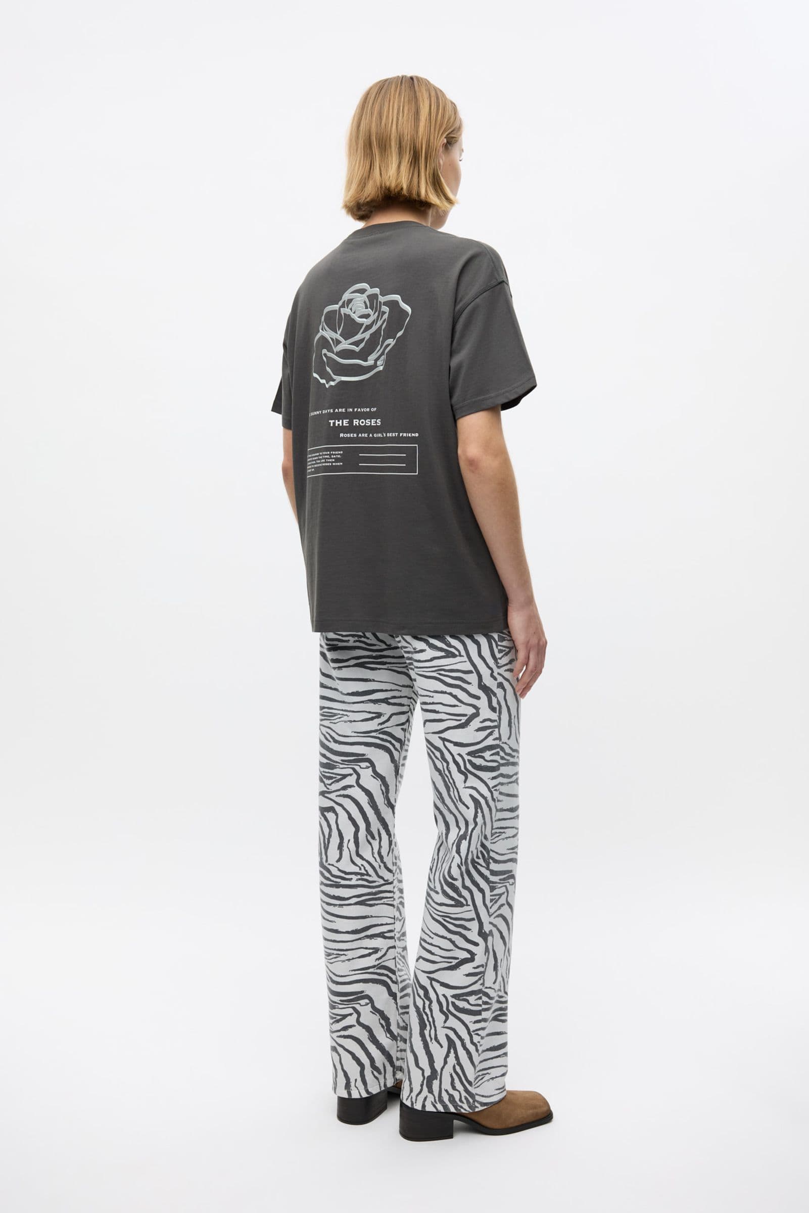 ENKULLA SS TEE 5310 Asphalt Rose