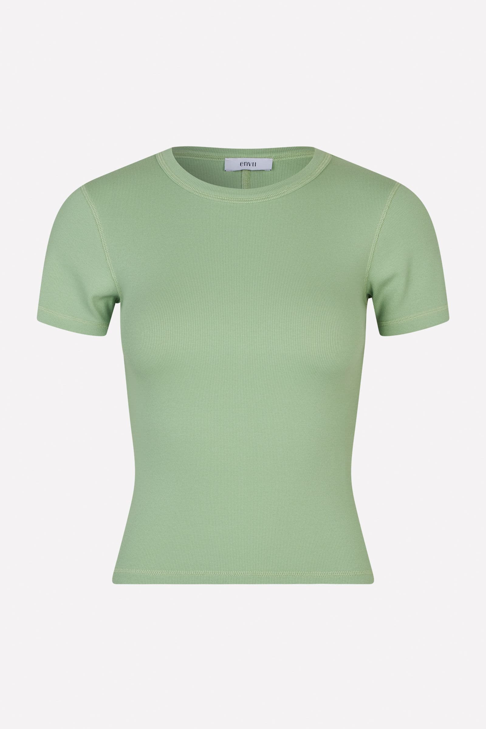 ENALLY SS CROP TEE 5314 Quiet Green