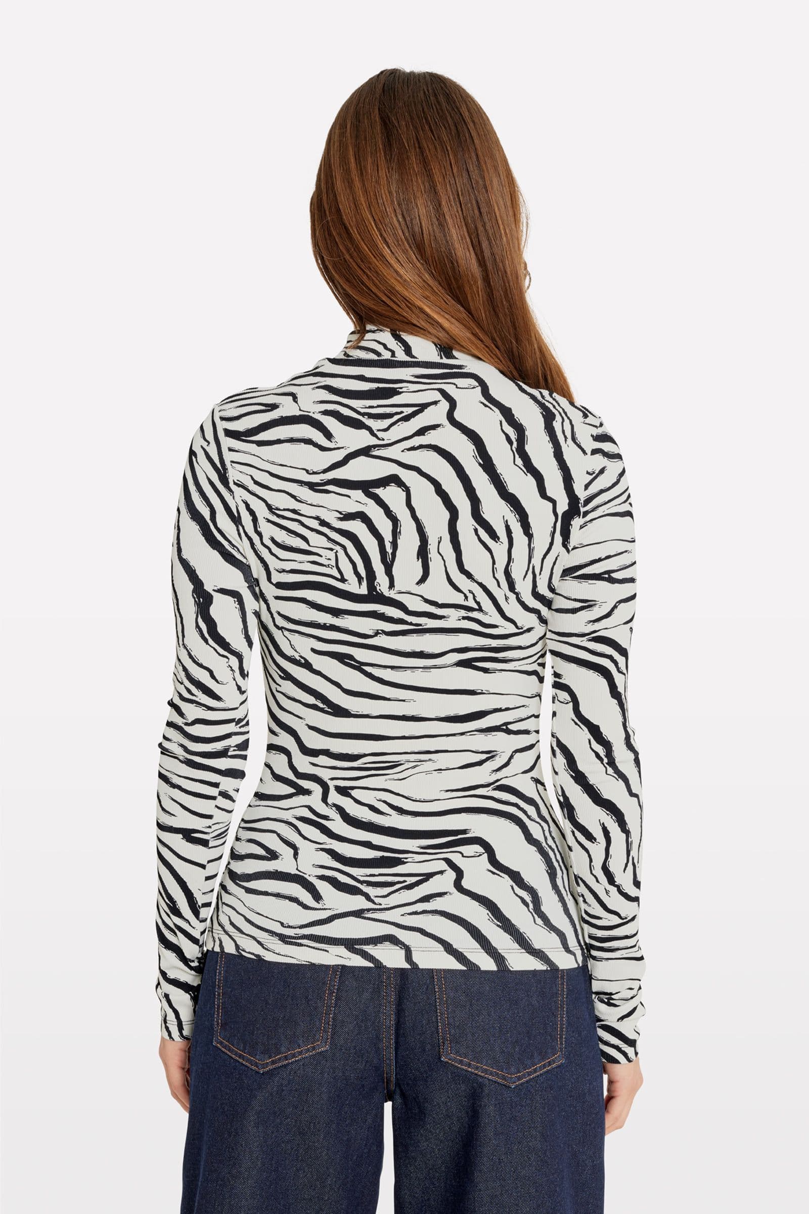 ENPEAR LS TEE AOP 5347 Wild Zebra