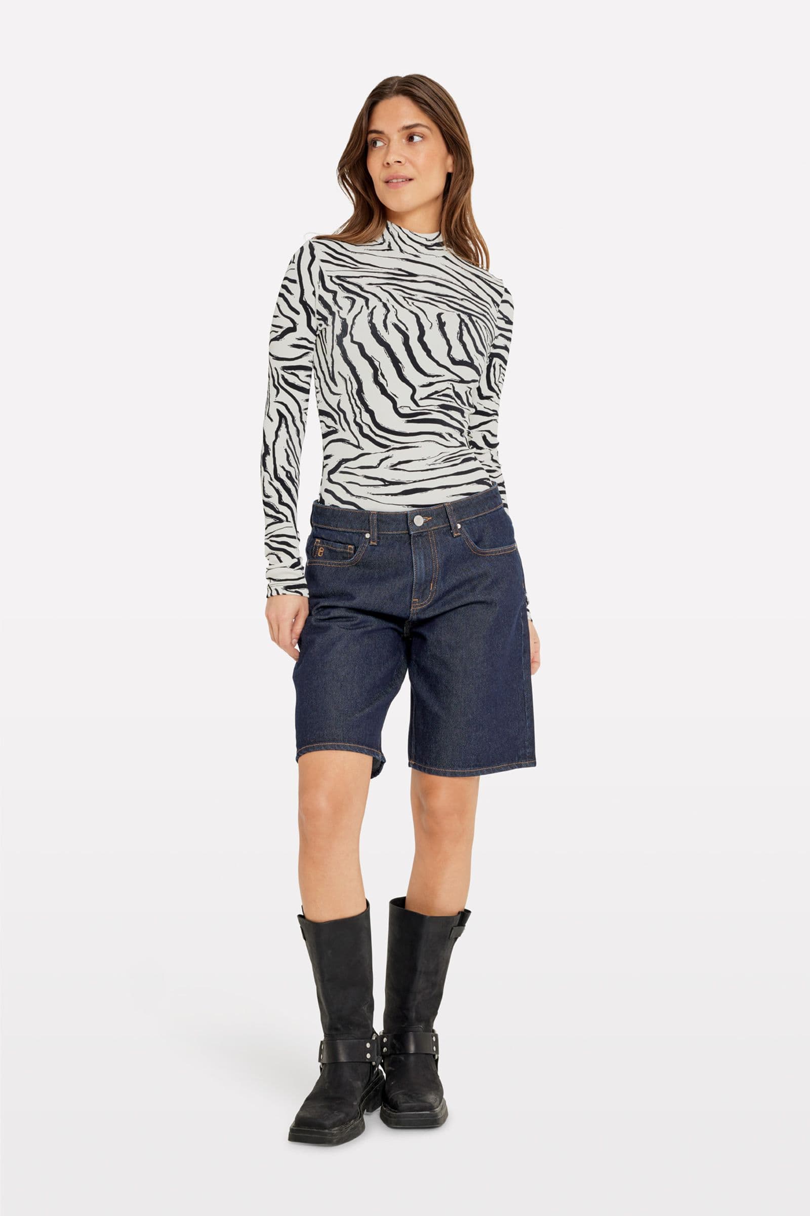 ENPEAR LS TEE AOP 5347 Wild Zebra