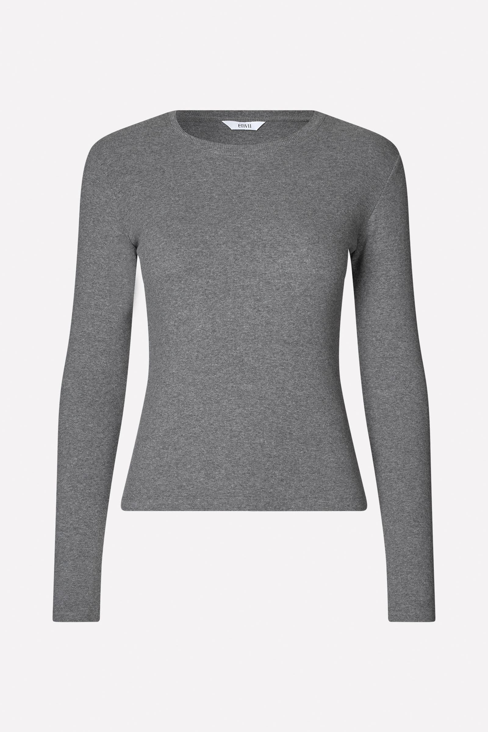 ENALLY LS O-N TEE 5314 Dark grey mel (ALLY)