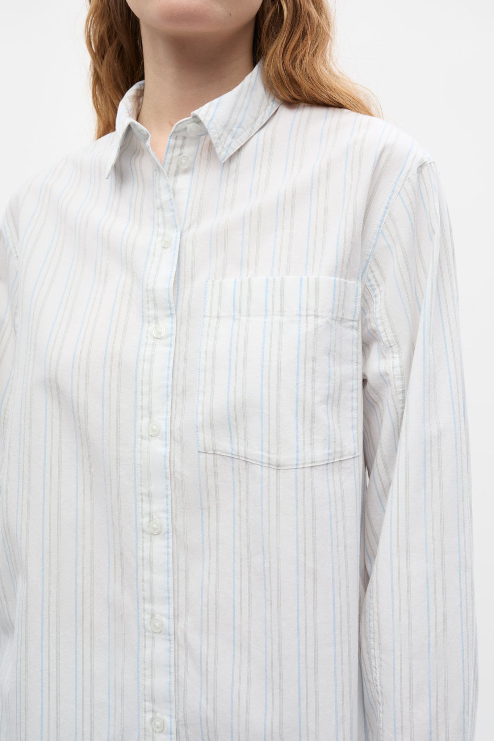 ENWEBSTER LS SHIRT ST 7119 Brindle - Blue Stripe