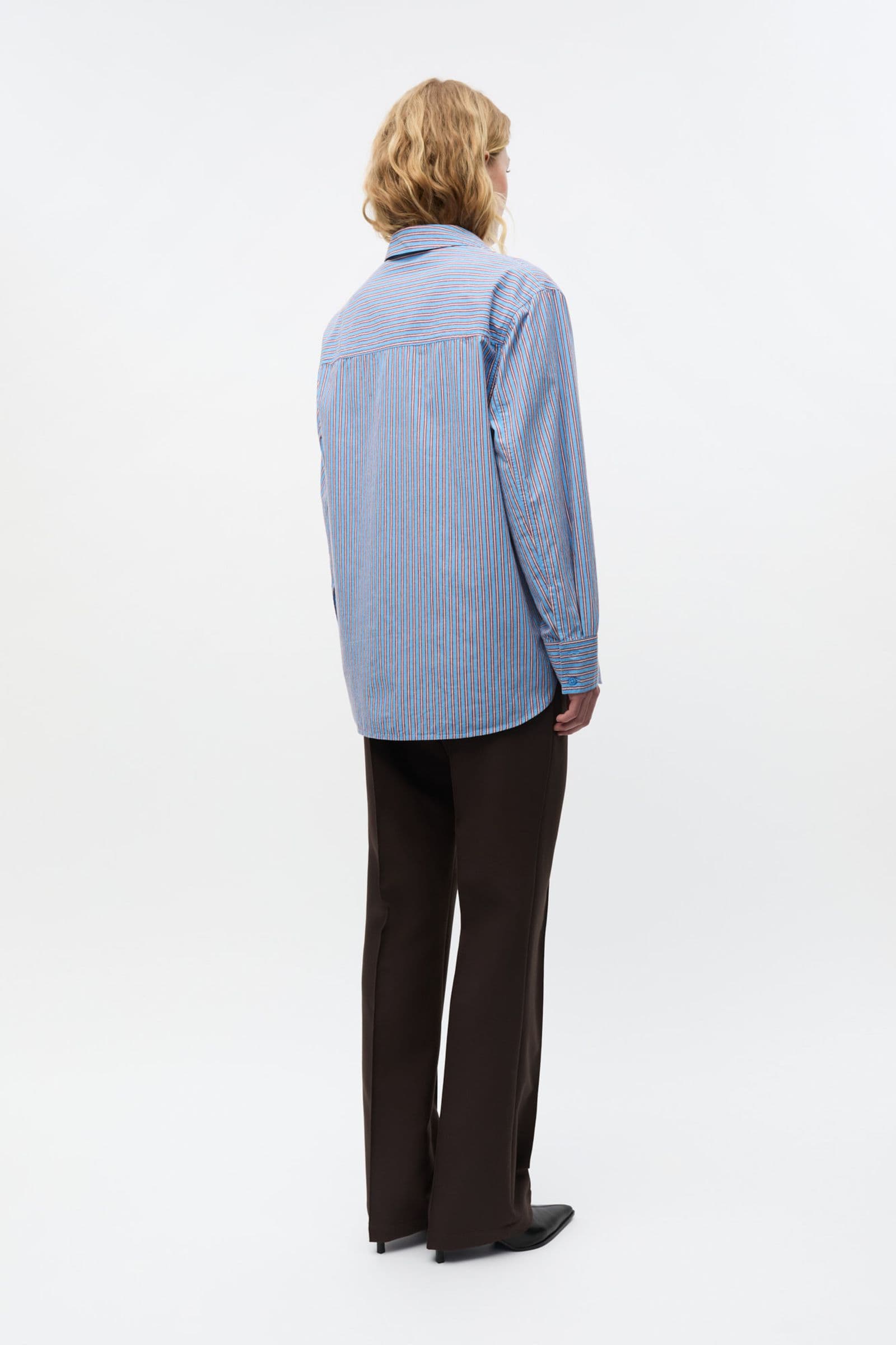 ENWEBSTER LS SHIRT ST 7119 Cabernet Stripe