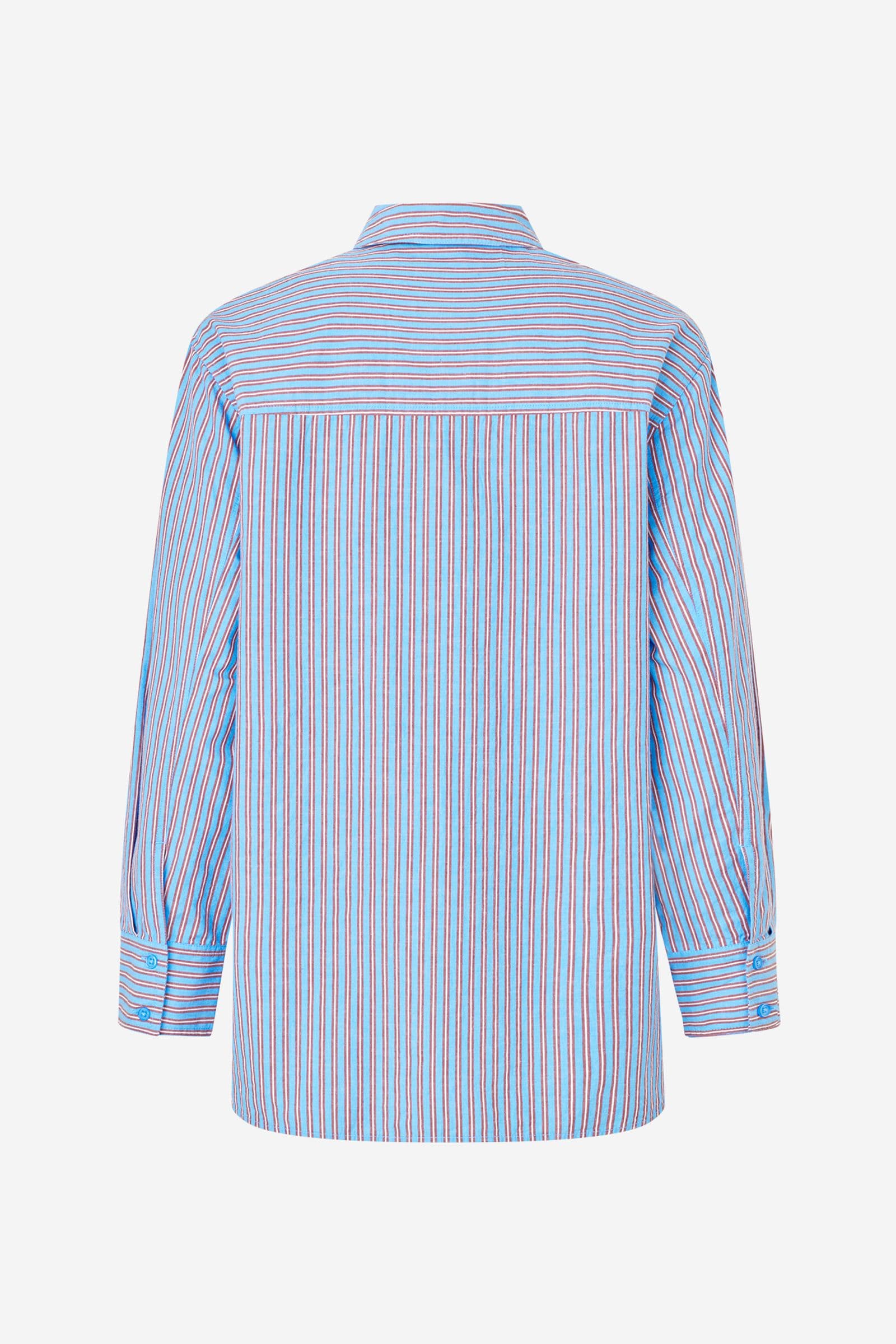 ENWEBSTER LS SHIRT ST 7119 Cabernet Stripe
