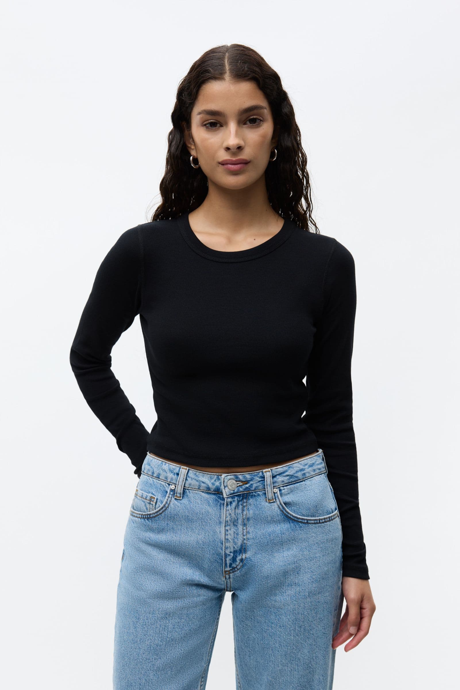ENALLY LS SHORT TEE 5314 Black