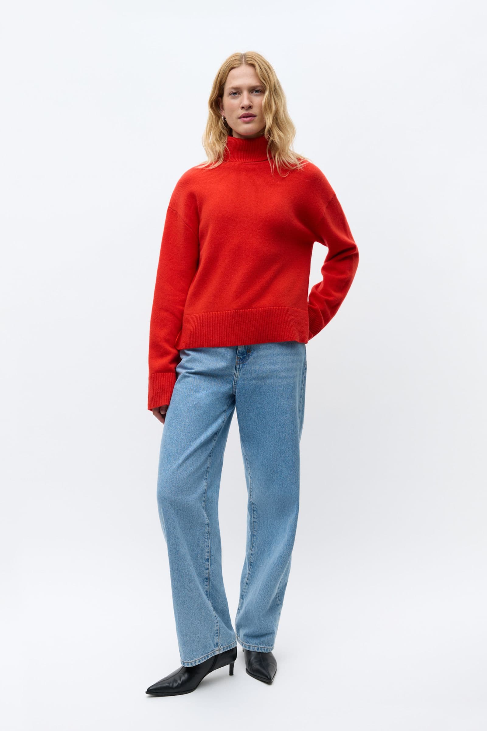 ENELISE LS KNIT 7230 FIERY RED