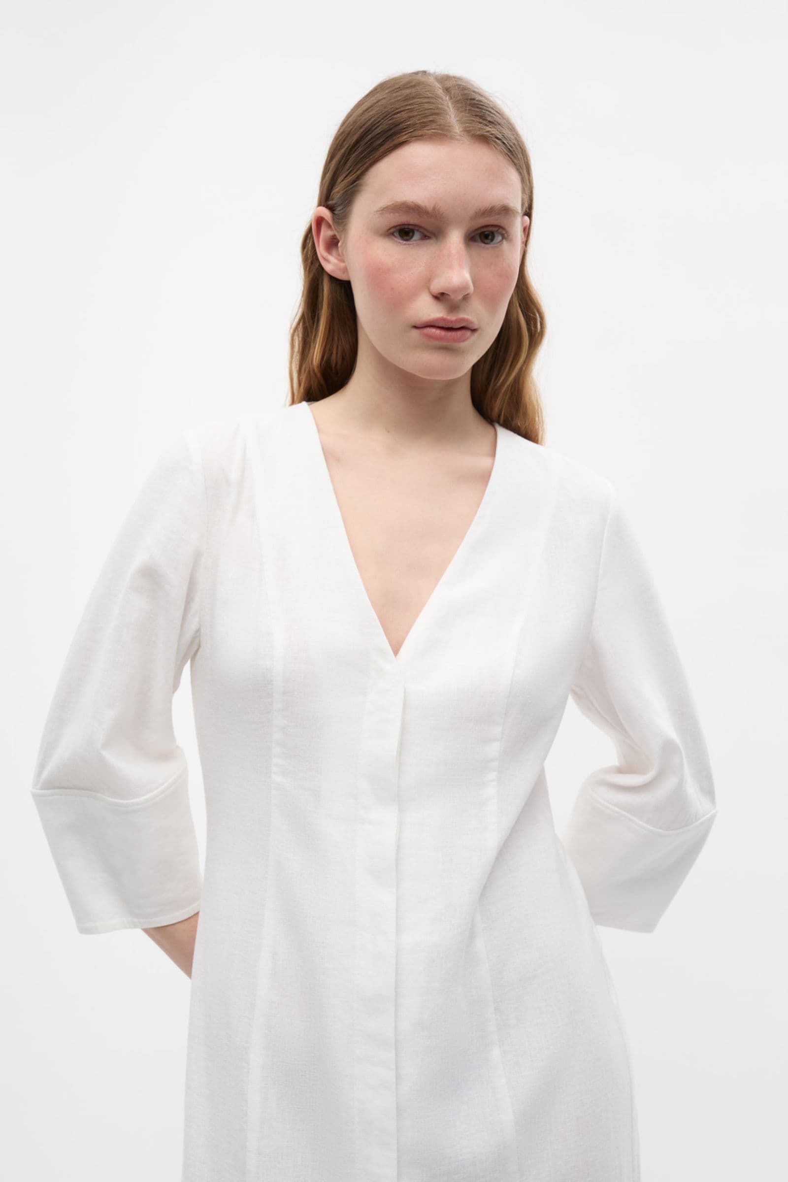 ENCROYDON SS DRESS 7240 Bright White