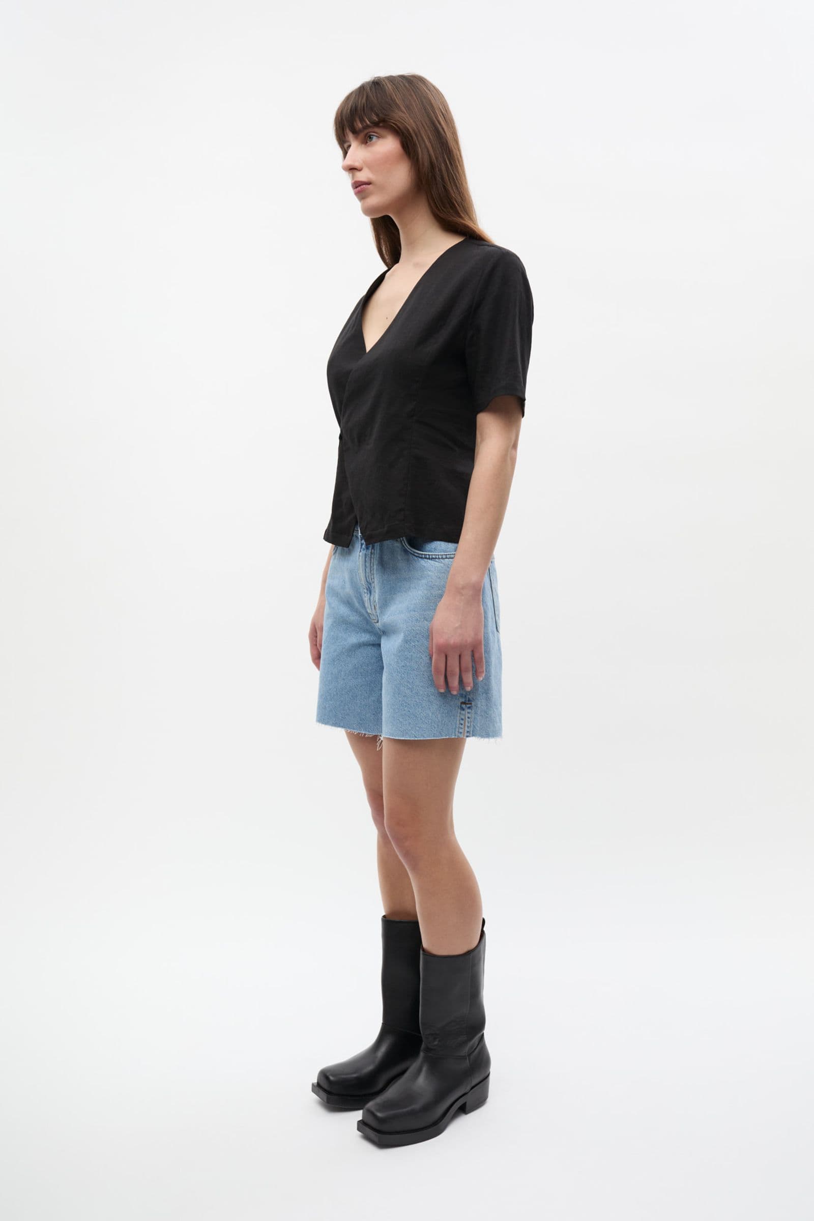 ENCROYDON SS TOP 7240 Black
