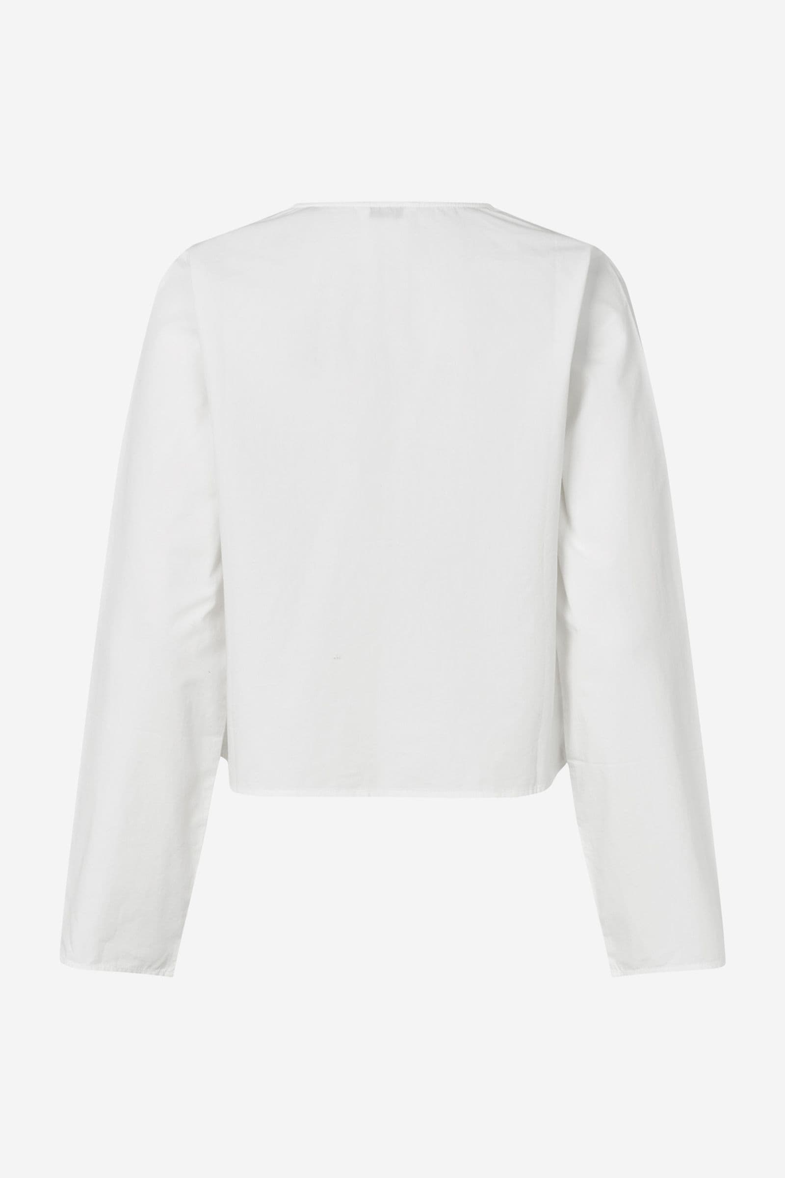 ENCAROLA LS TIE SHIRT 7119 Bright White