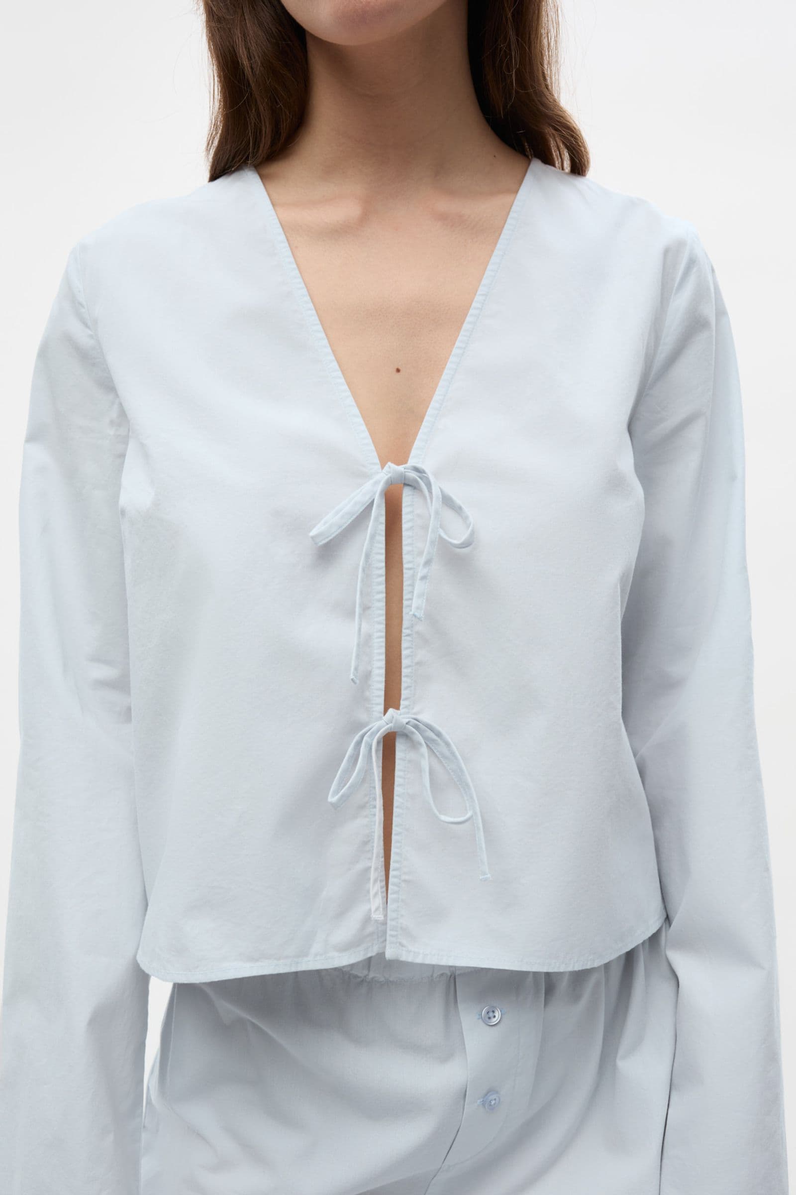 ENCAROLA LS TIE SHIRT 7119 Illusion Blue