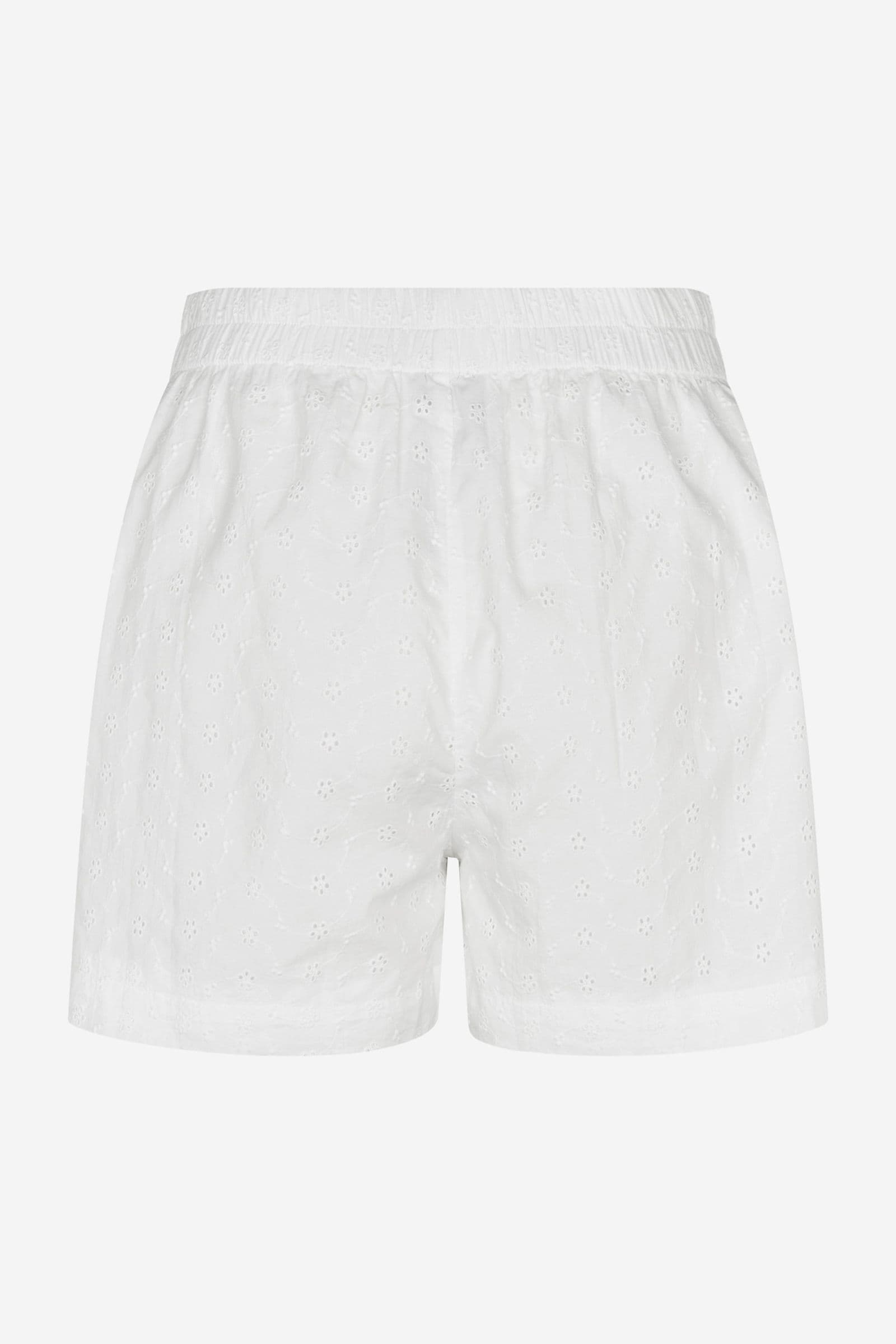 ENELISA SHORTS EMB 7243 Bright White EMB