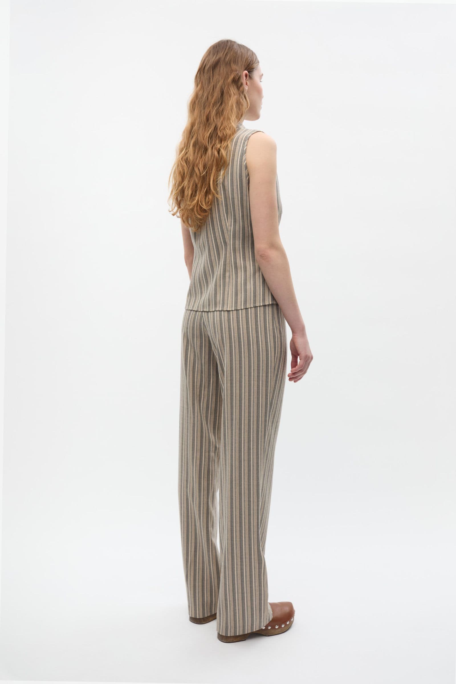 ENHELLA STRAIGHT PANTS 7245 French Illusion Stripe