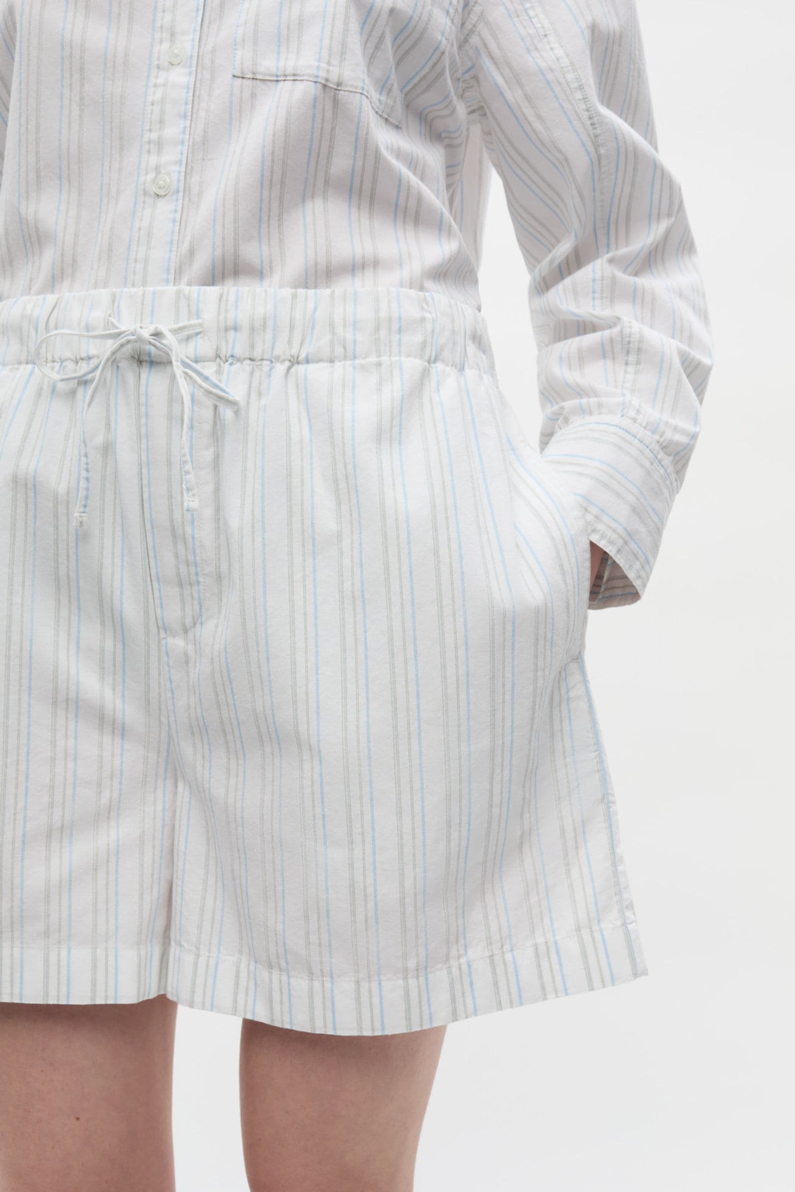 ENPAU SHORTS ST 7119 Brindle - Blue Stripe