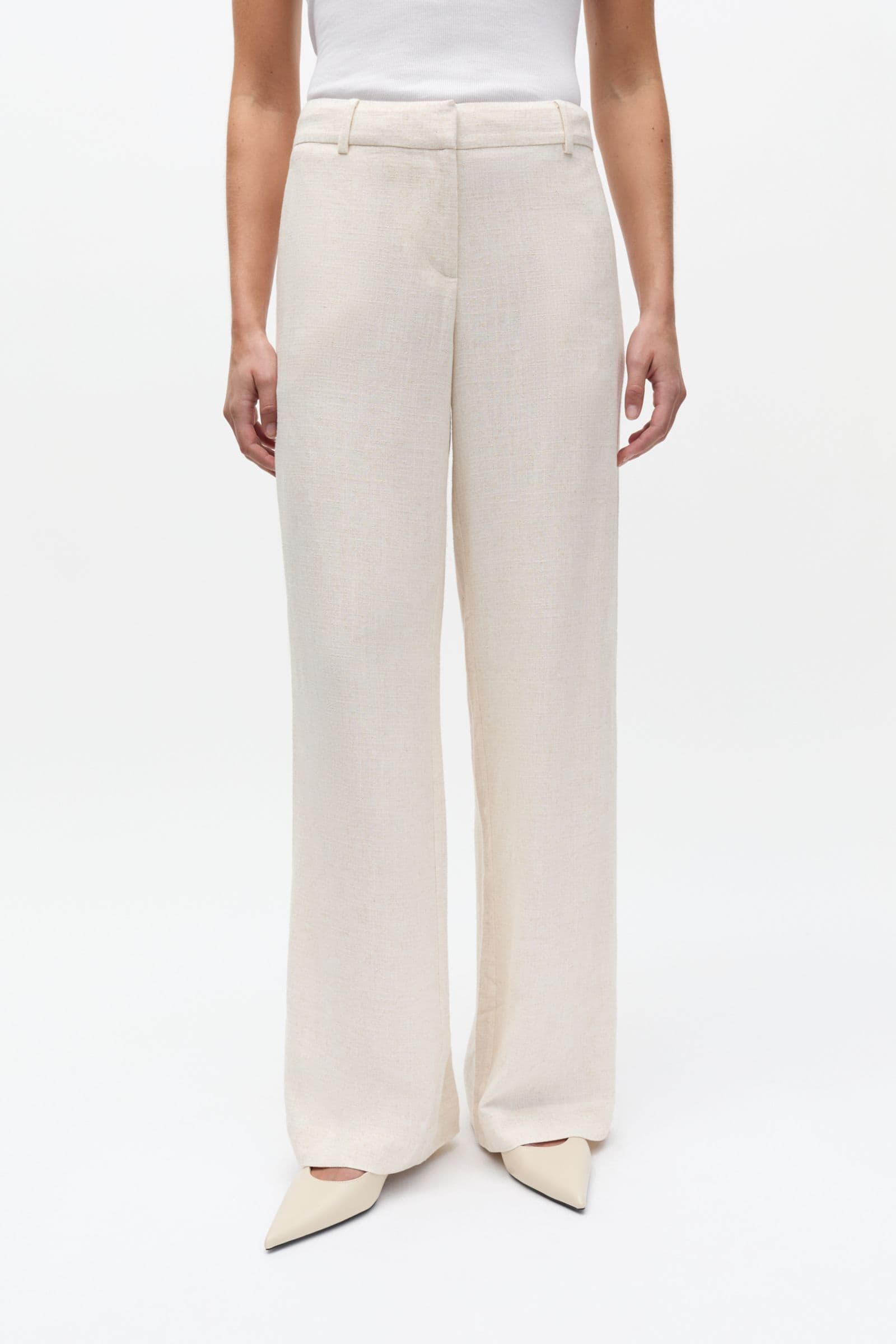 ENATENNA PANTS 7247 Light Sand Mel