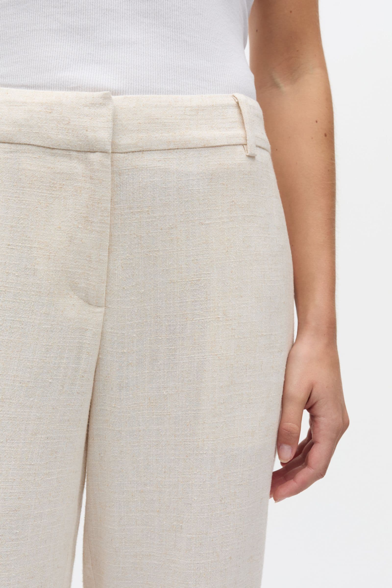 ENATENNA PANTS 7247 Light Sand Mel