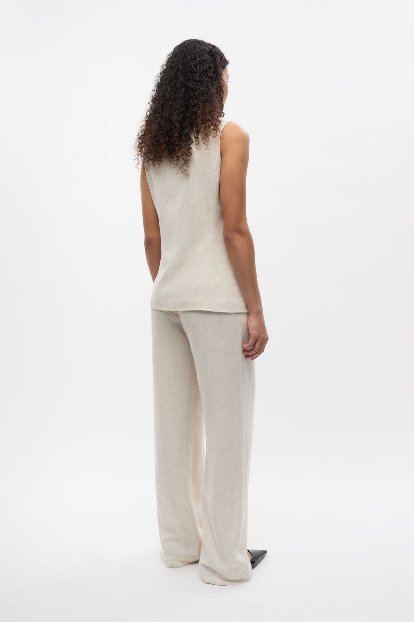ENDORE O-N LONG VEST 7247 Light Sand Mel