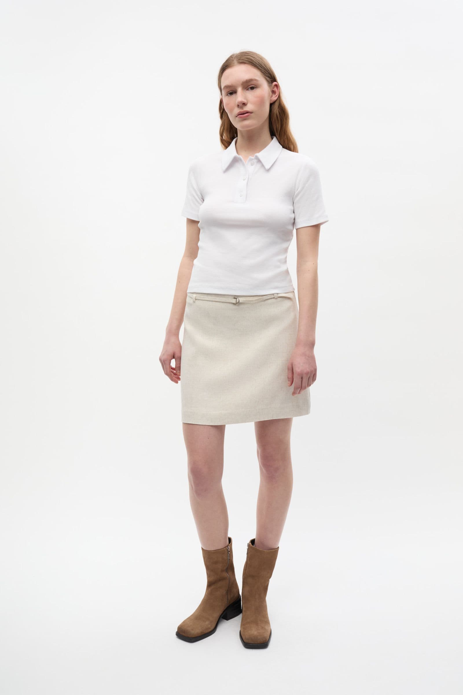 ENSNAPPIE SKIRT 7247 Light Sand Mel
